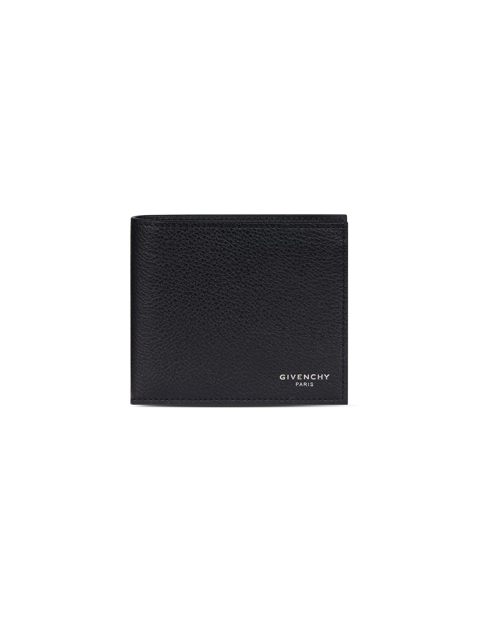 Grained leather twofold wallet