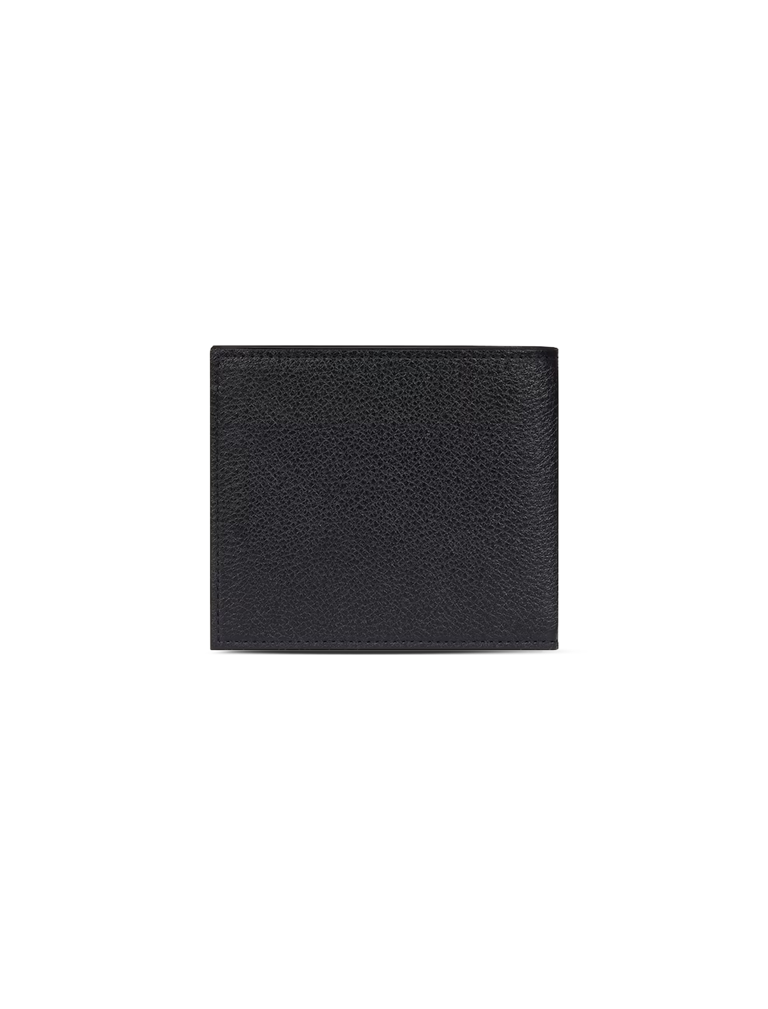 Grained leather twofold wallet