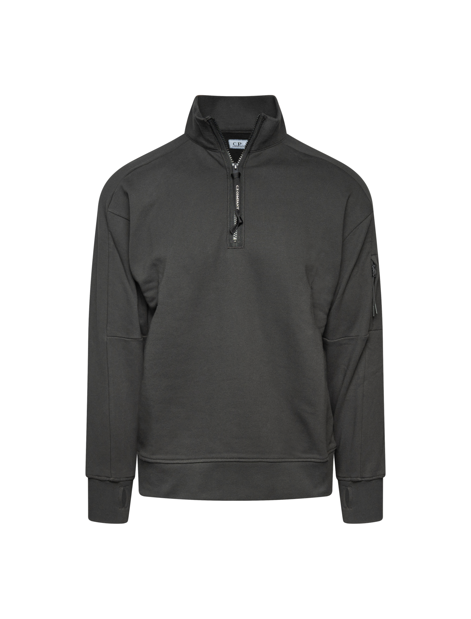 Half zip raised fleece sweater