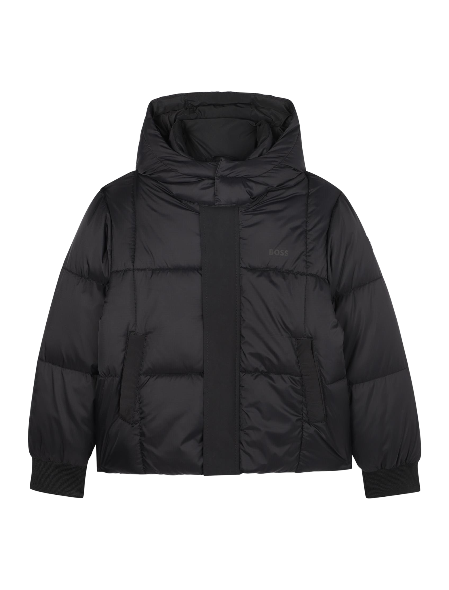 High neck padded down jacket
