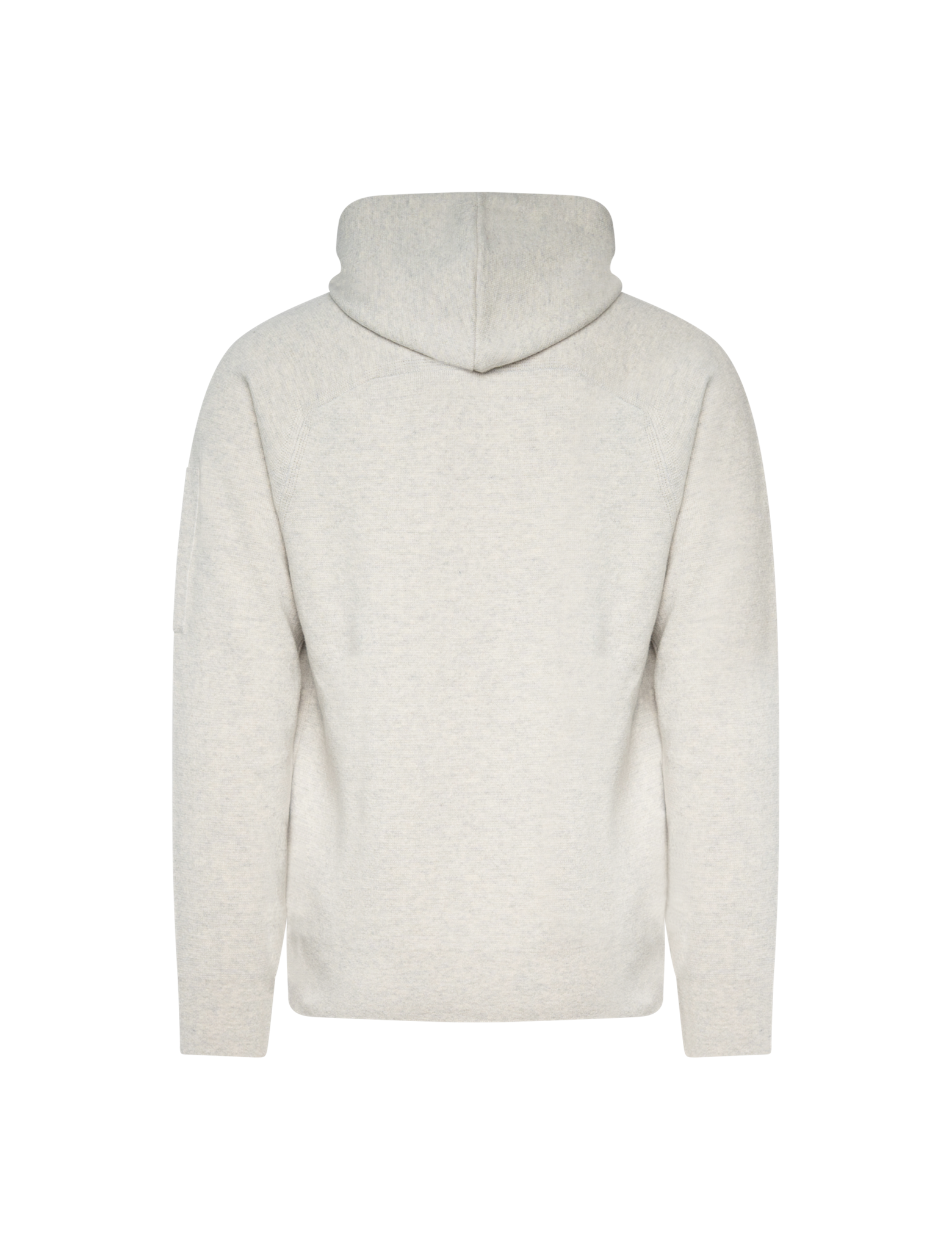Hooded lambswool knitwear