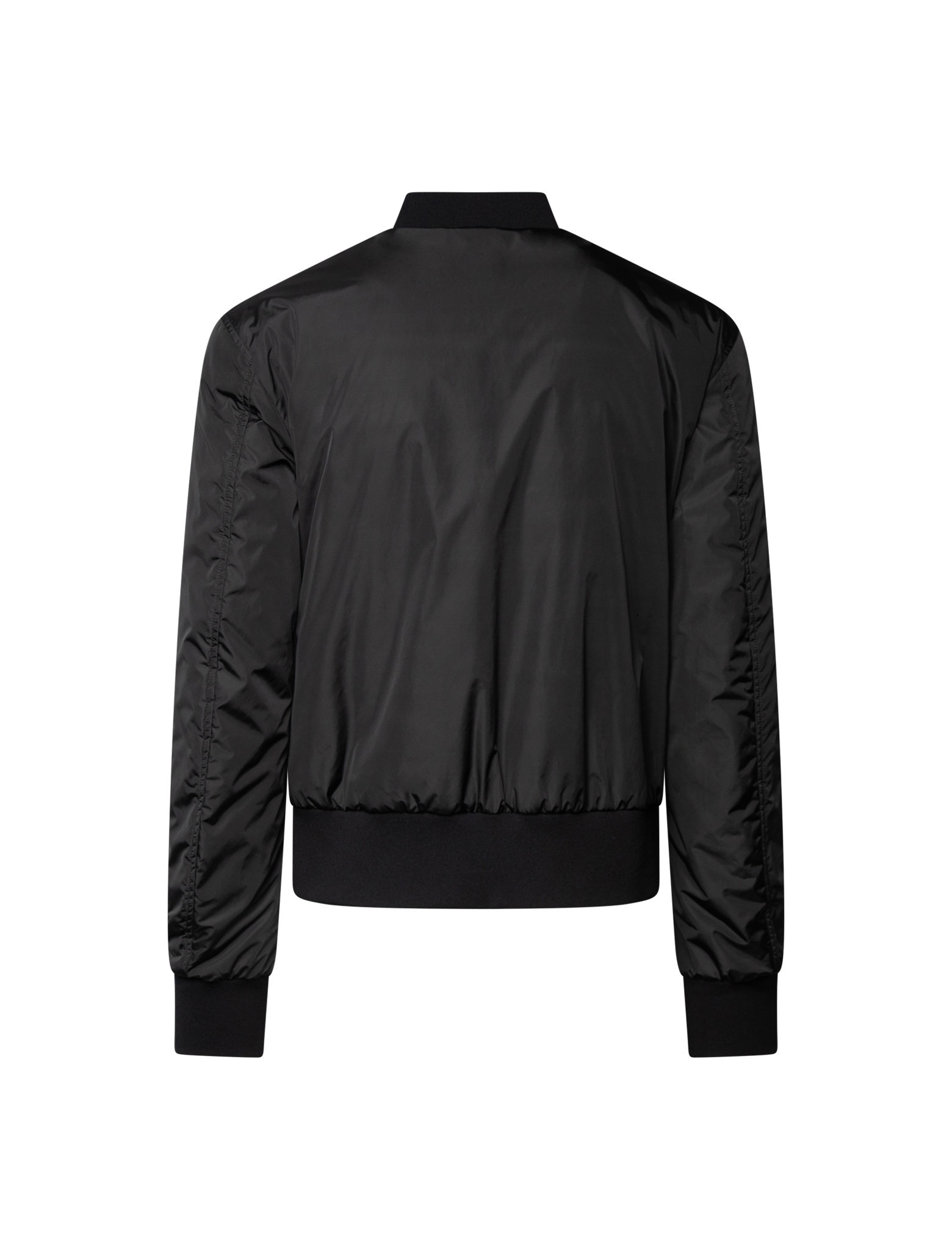 Logo patch bomber jacket