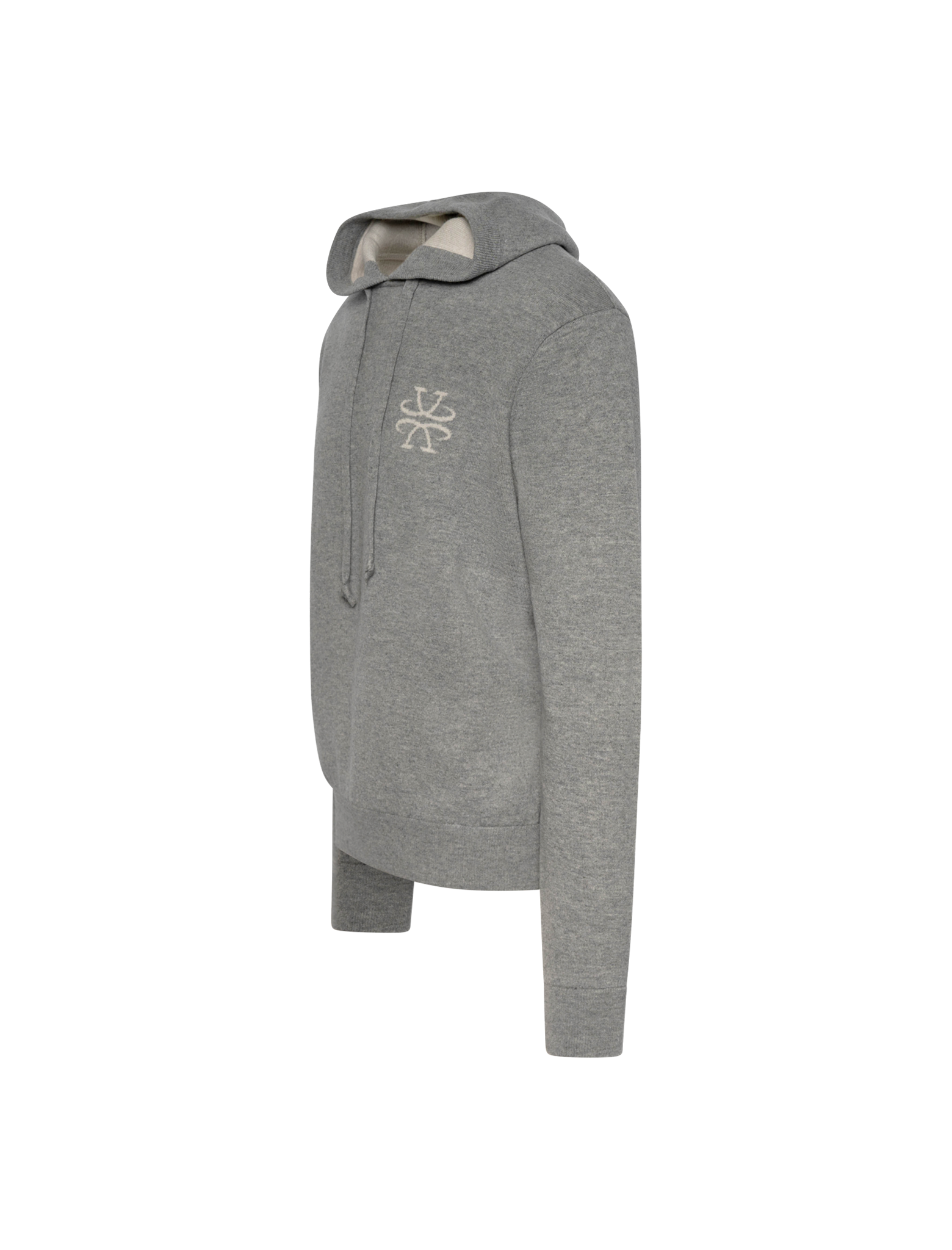Knitted Jacquard logo hoodie