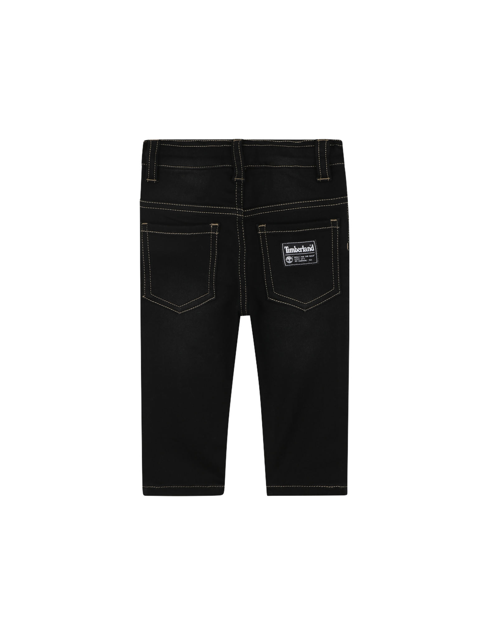 Knitted denim trousers