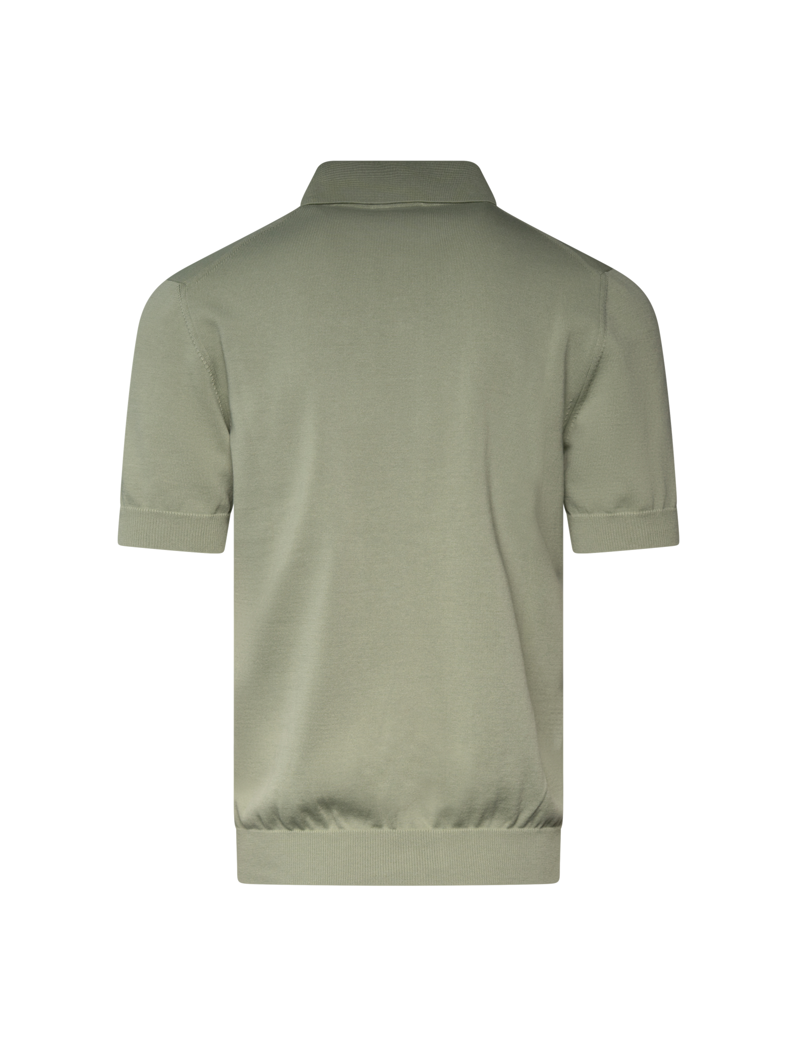 Knitted short sleeve polo