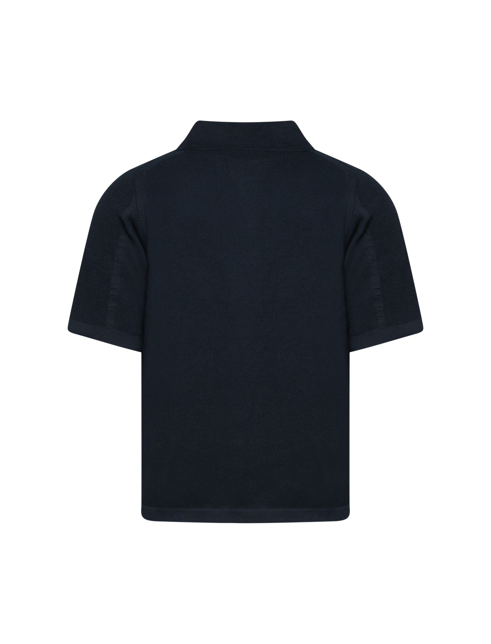 Knitted short sleeve polo