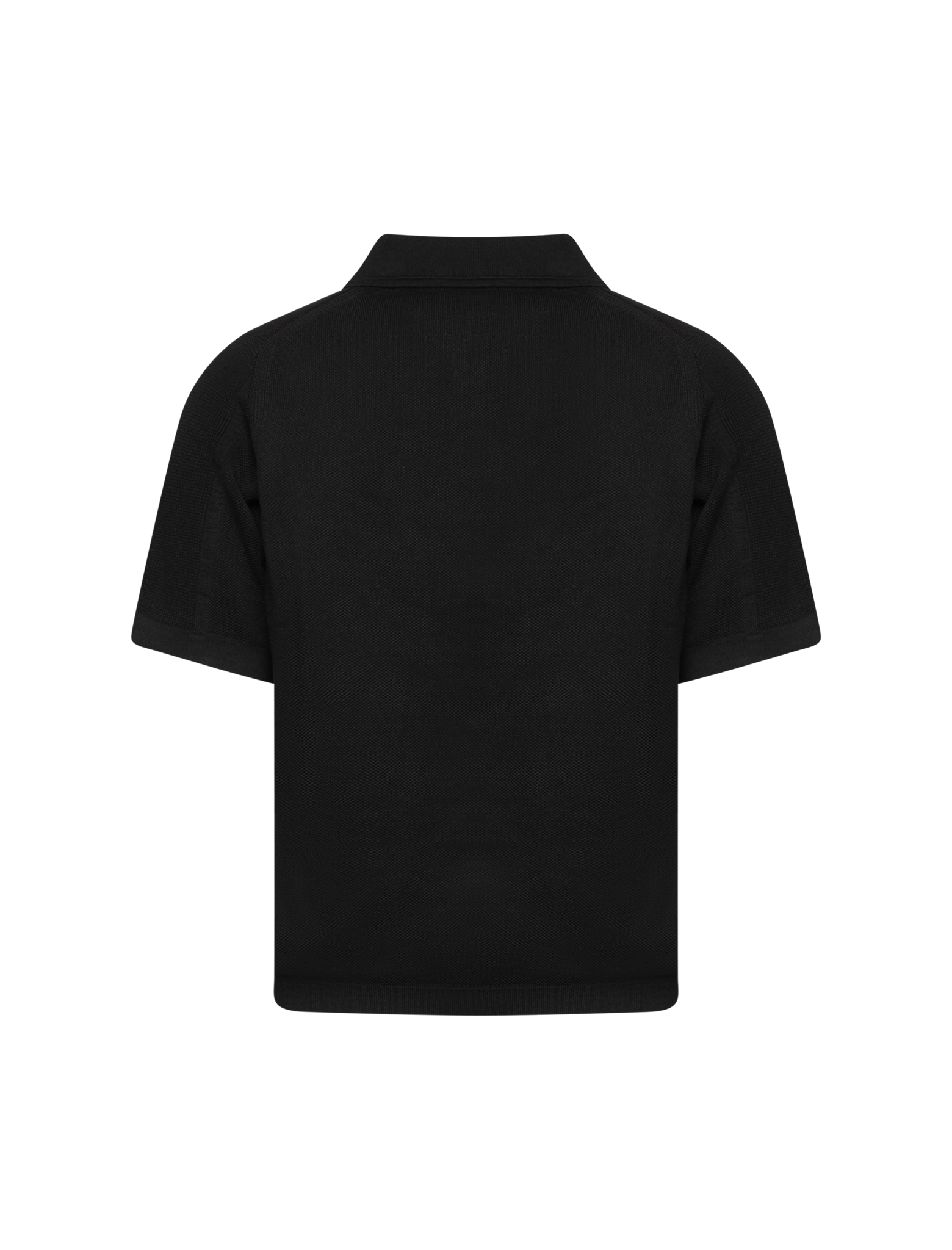 Knitted short sleeve polo