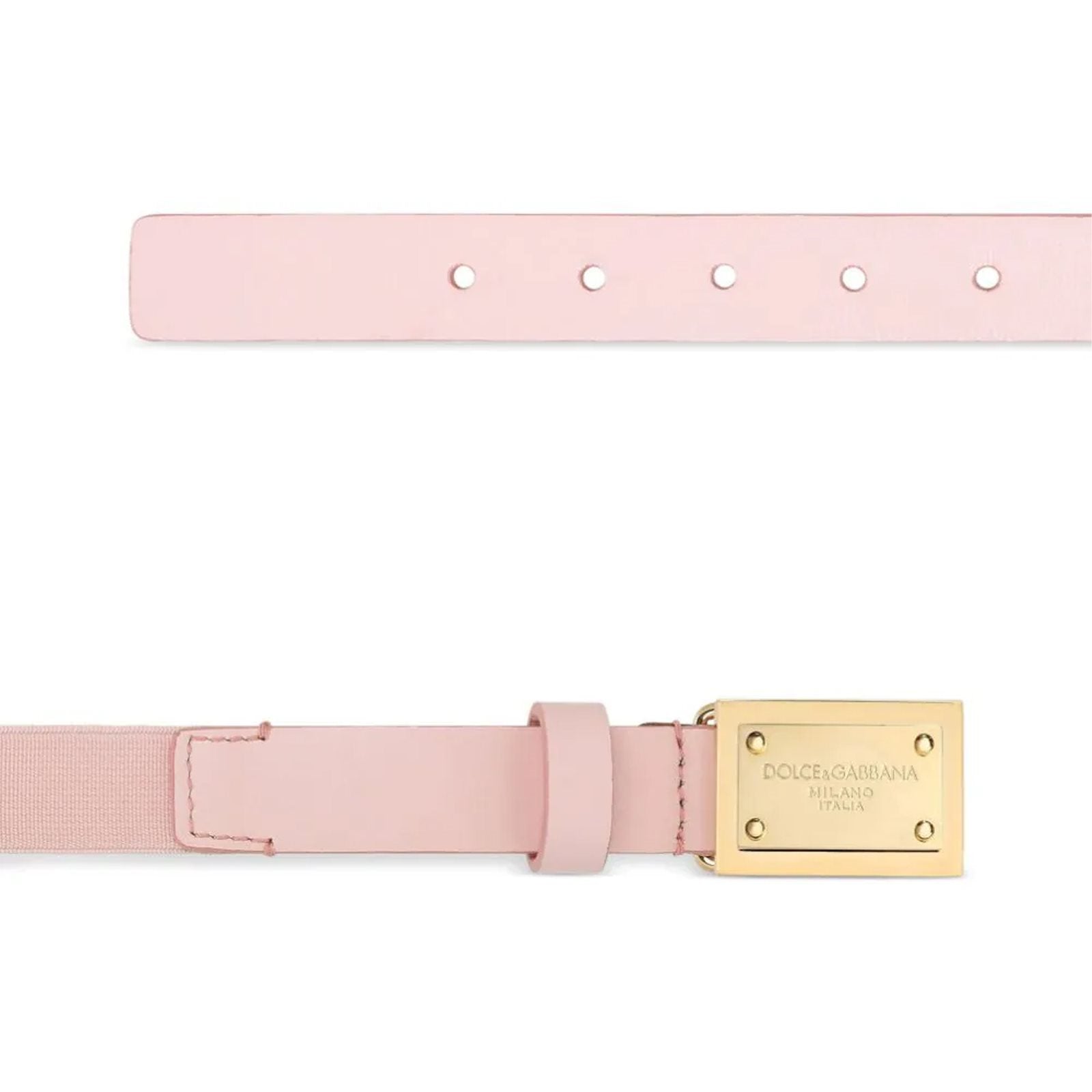 Leather stretch belt