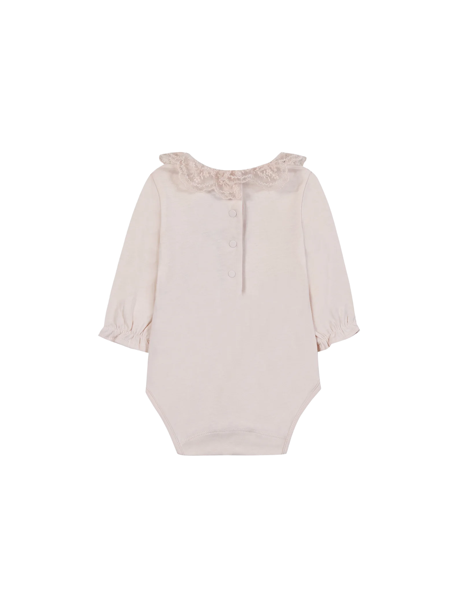 Lace collar babygrow