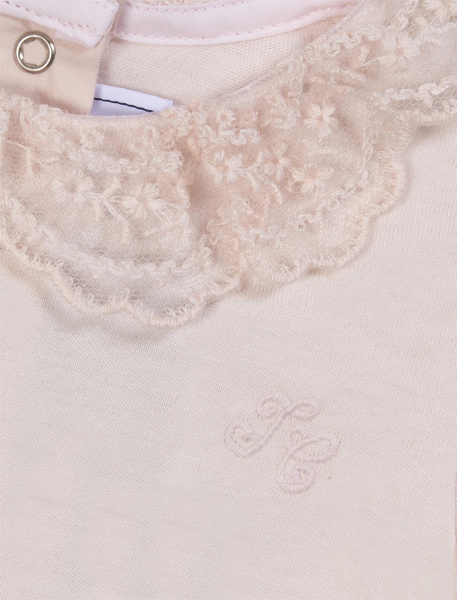 Lace collar babygrow