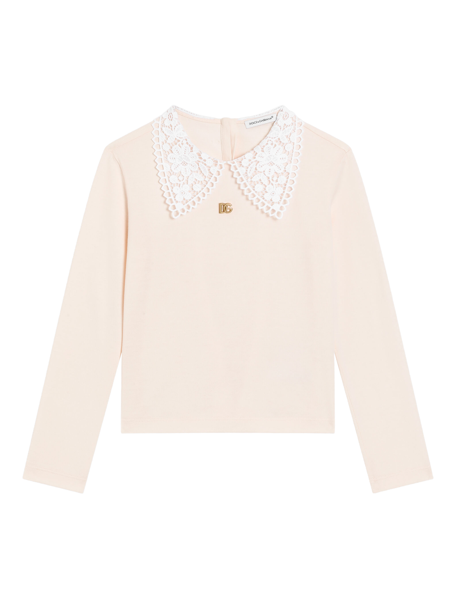 Lace collar longsleeve t-shirt