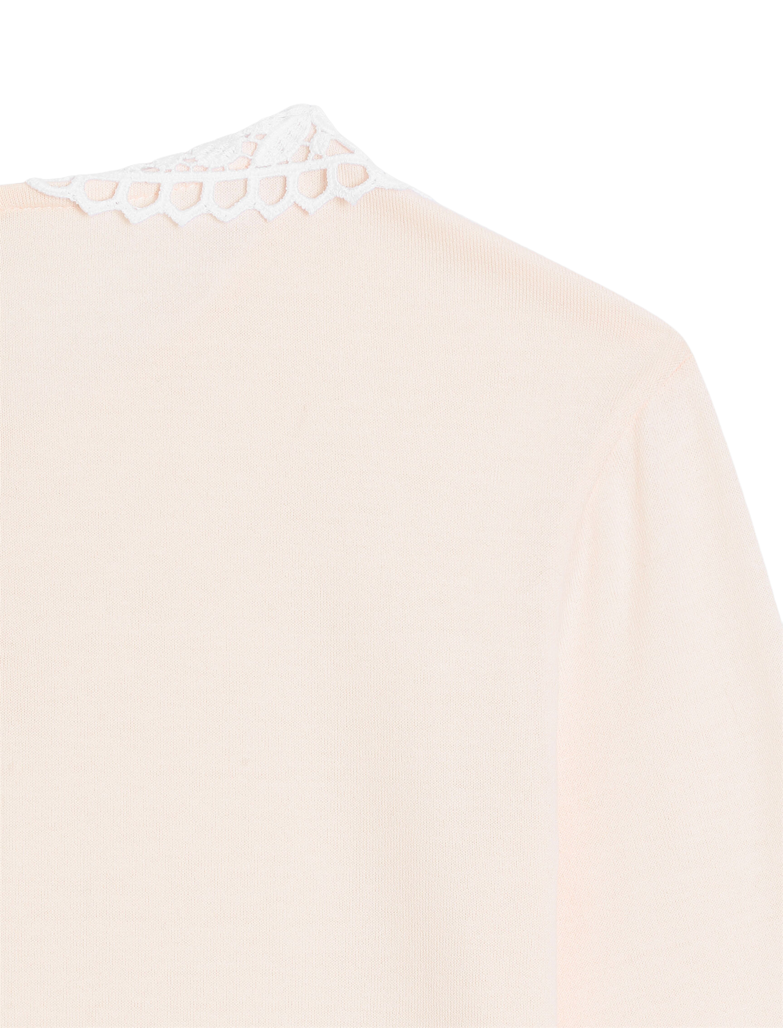 Lace collar longsleeve t-shirt