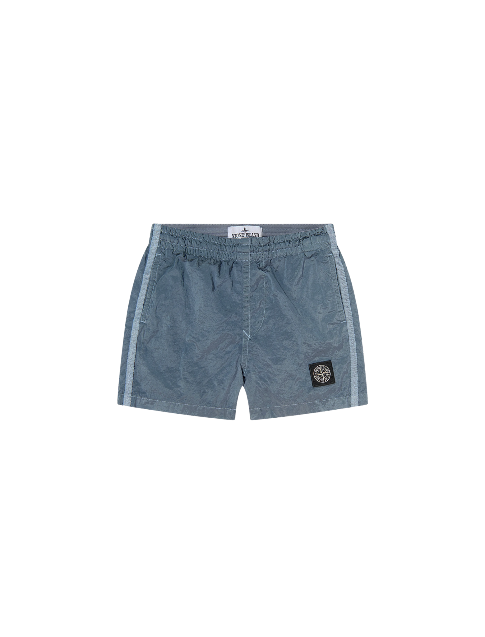 Logo crinkled swim shorts