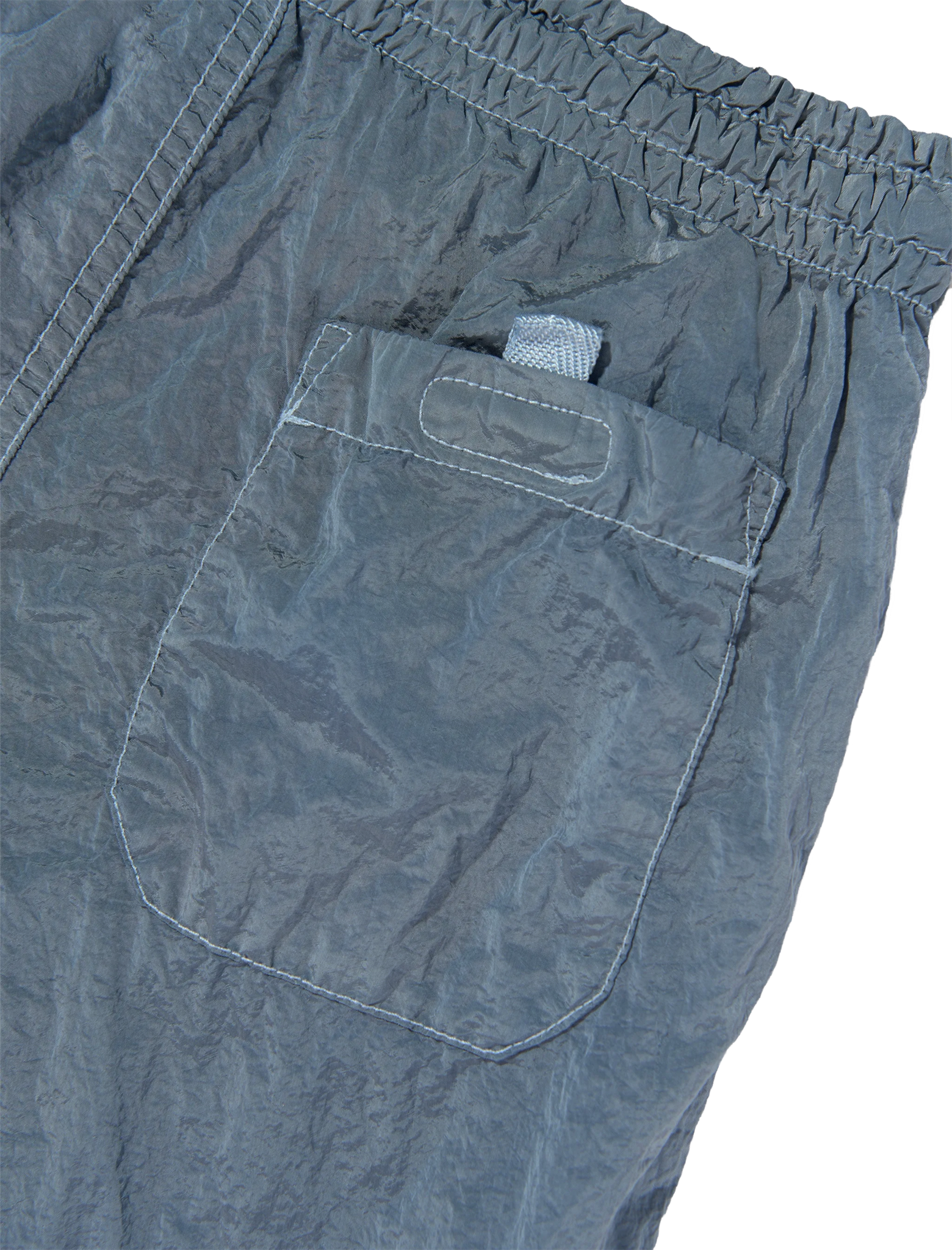 Logo crinkled swim shorts