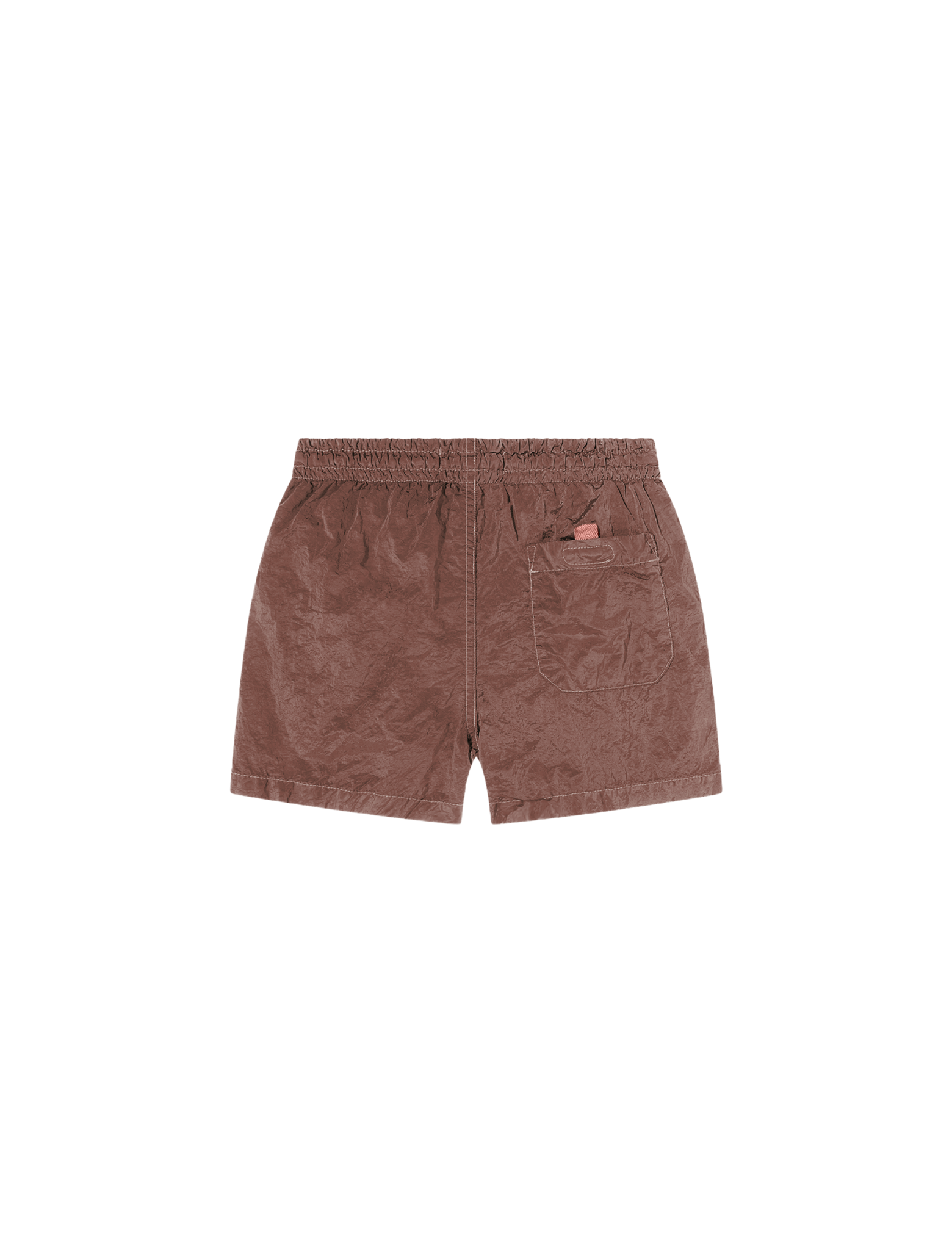 Logo crinkled swim shorts