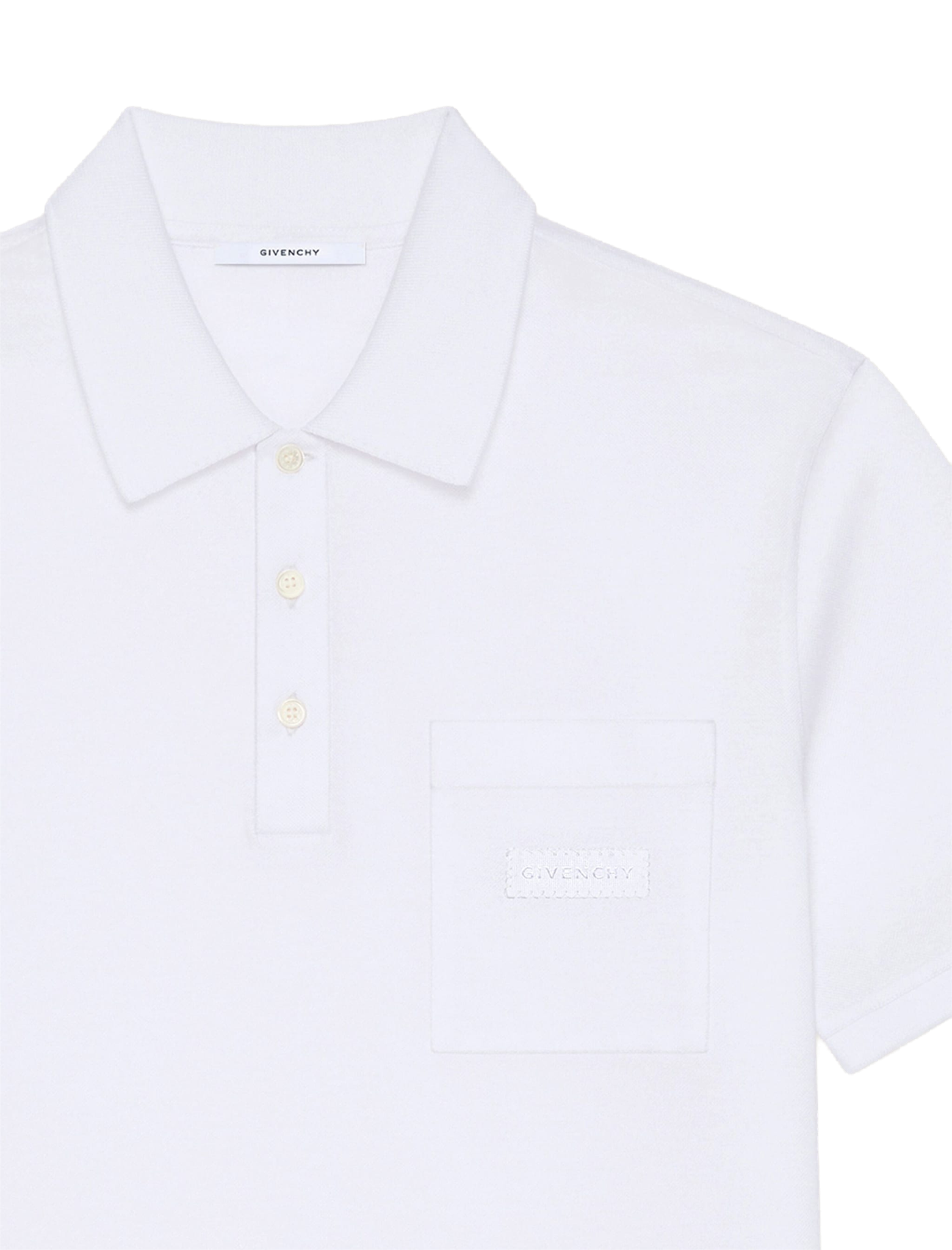 Logo patch cotton polo shirt