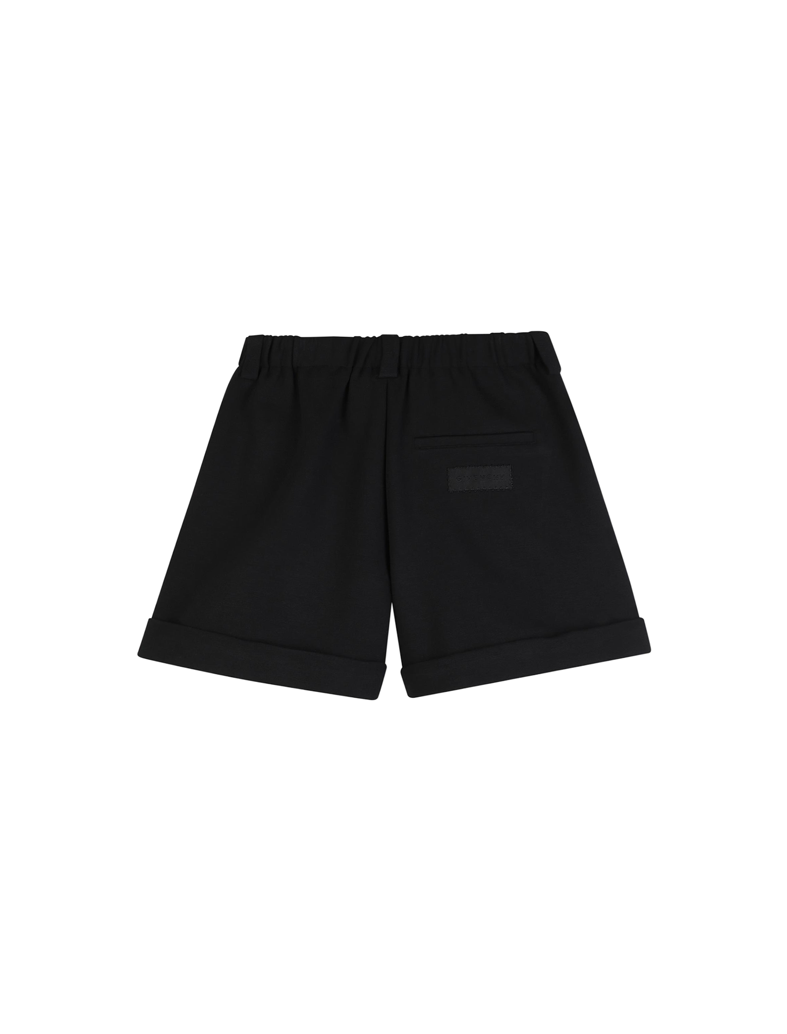 Logo patch peplum shorts