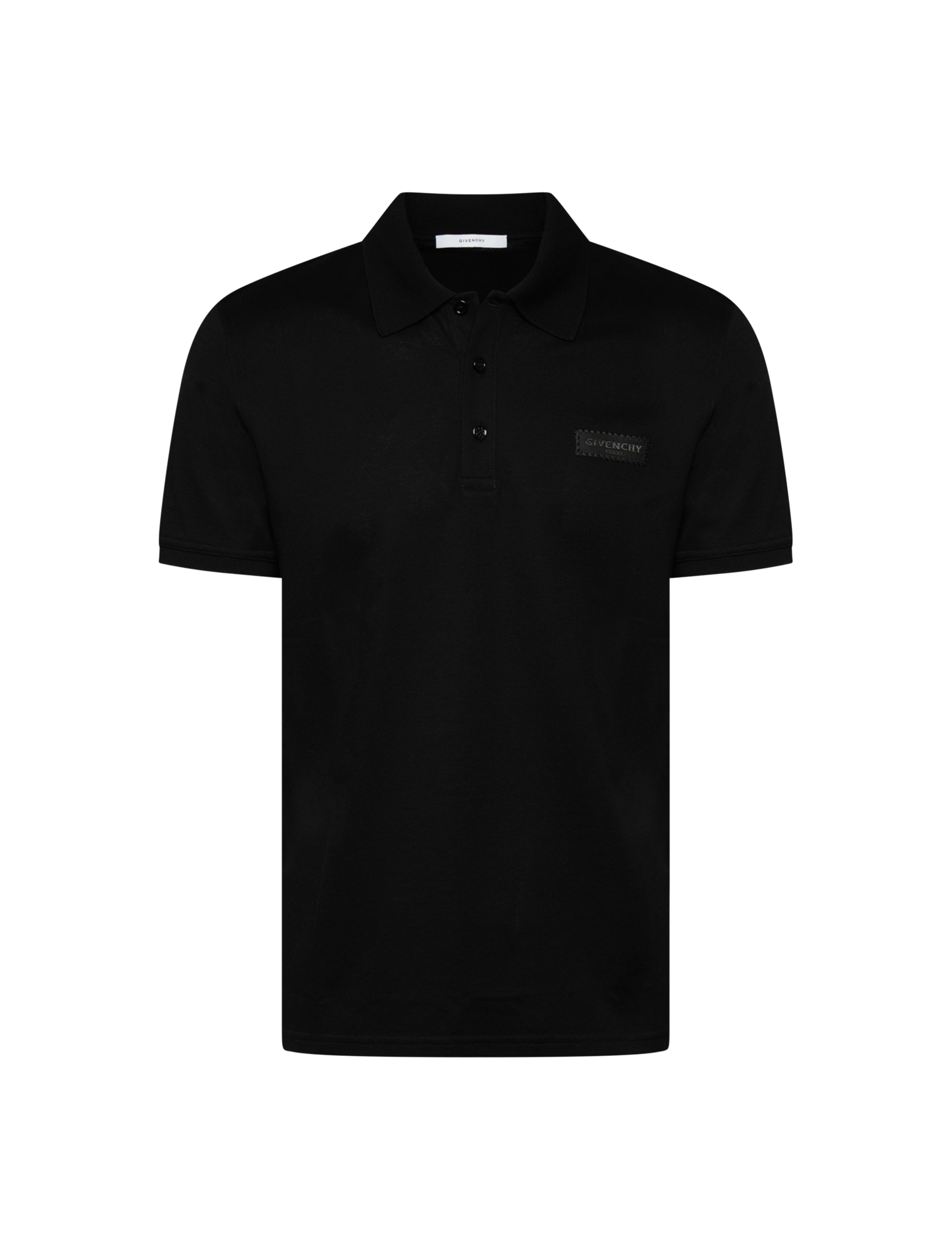 Logo patch polo shirt