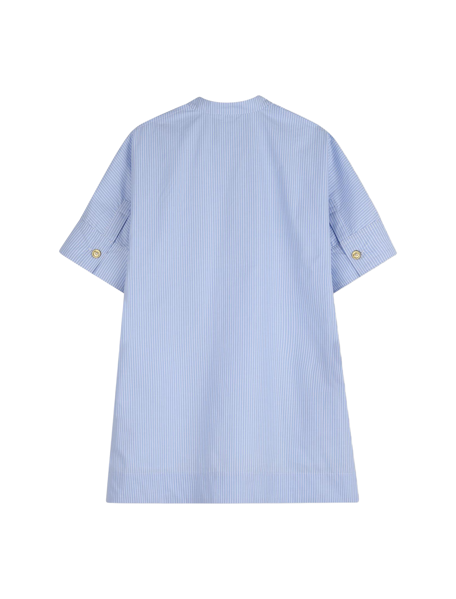 Logo patch shirt dress