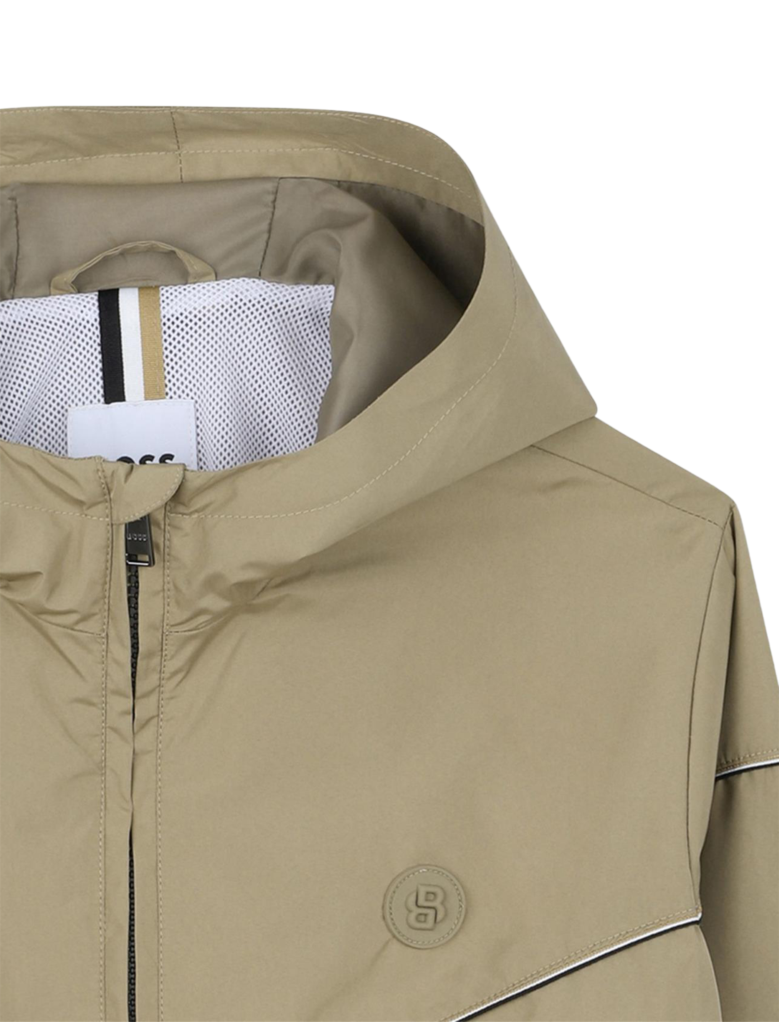 Logo patch windbreaker jacket