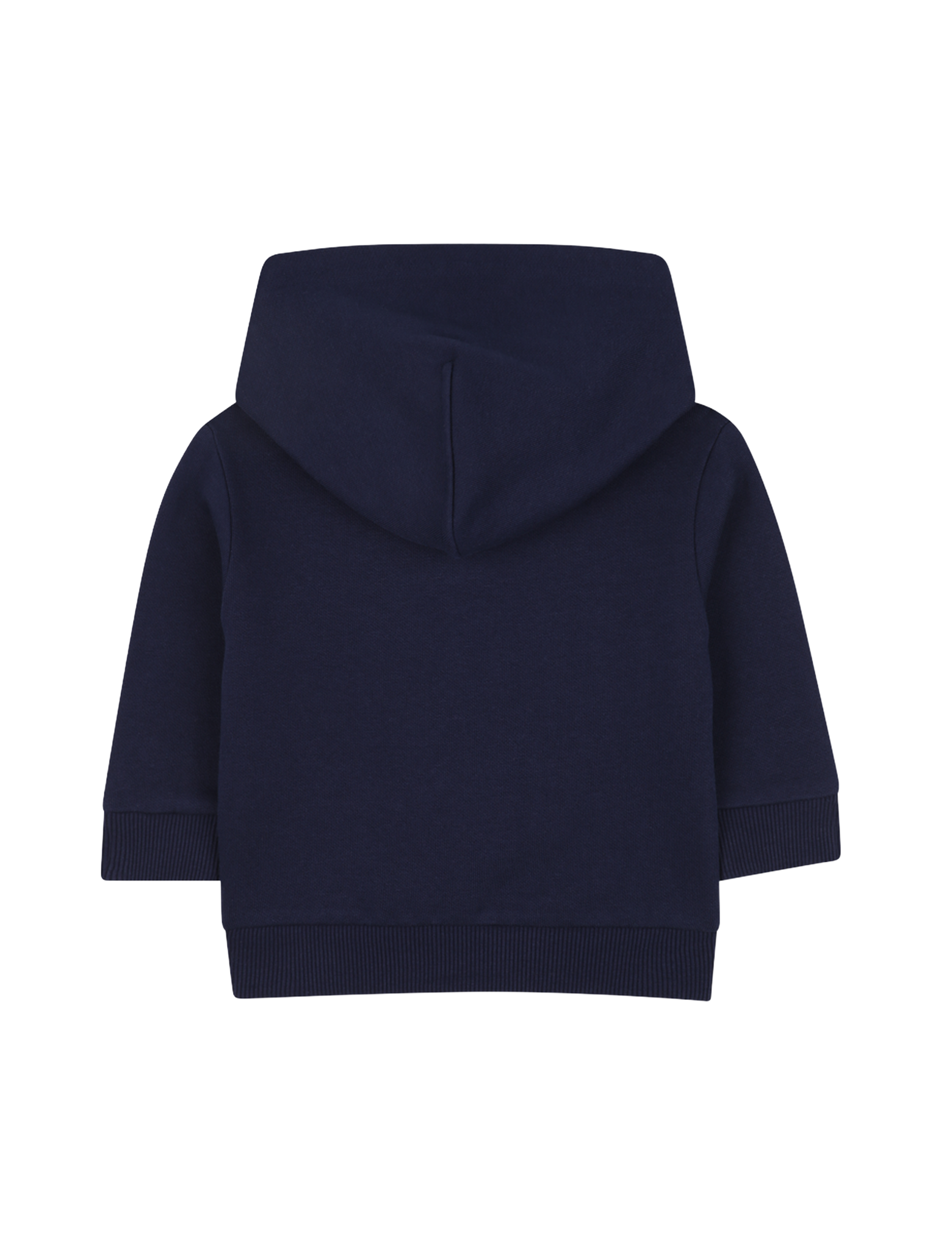 Logo print fleece hoodie