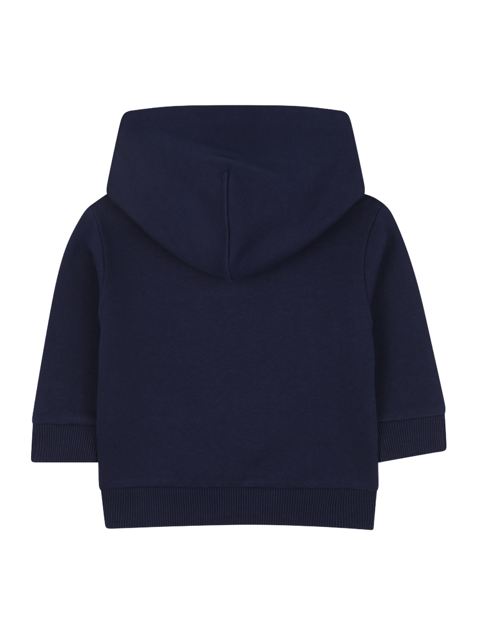 Logo print fleece hoodie