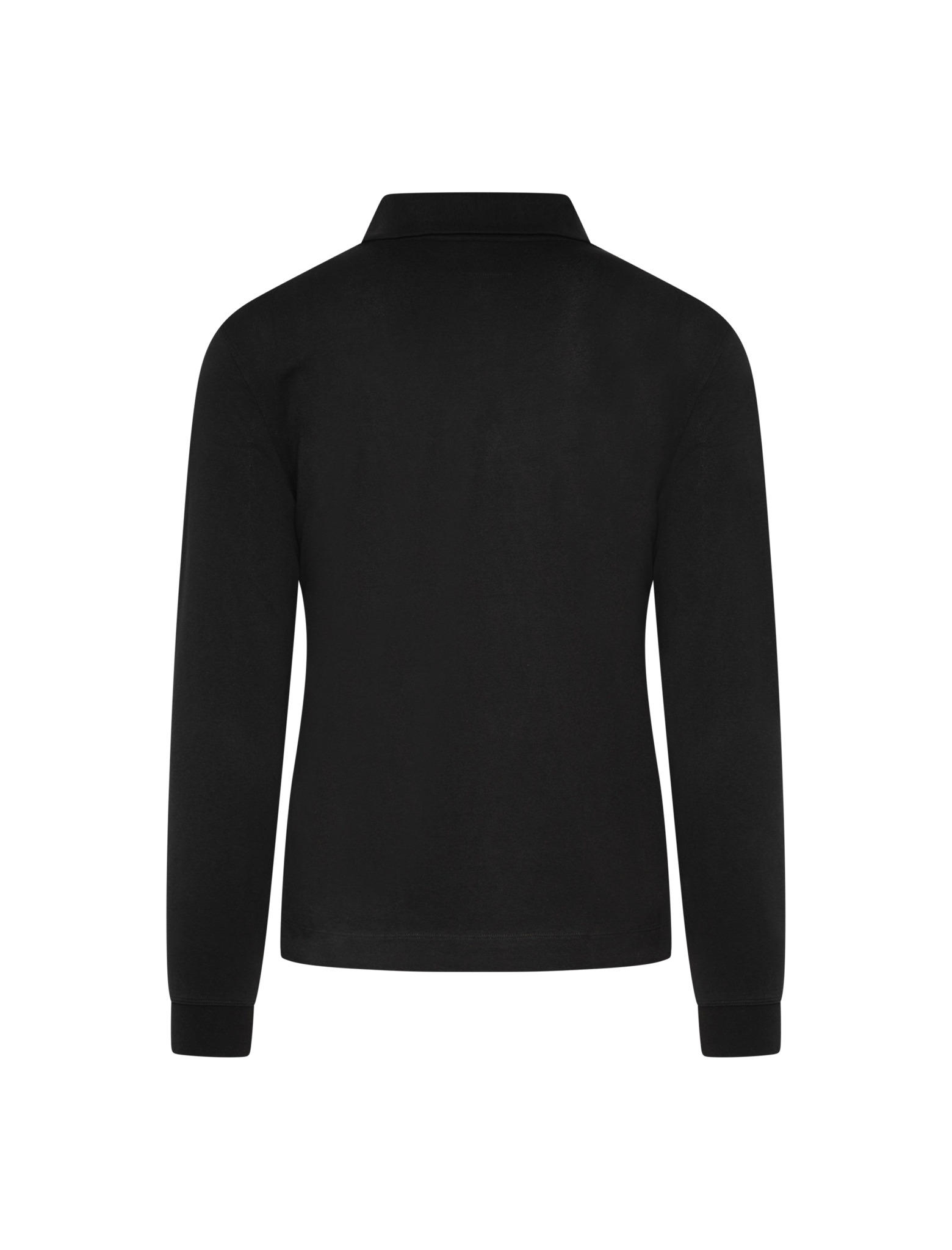 Long sleeve zipped polo shirt