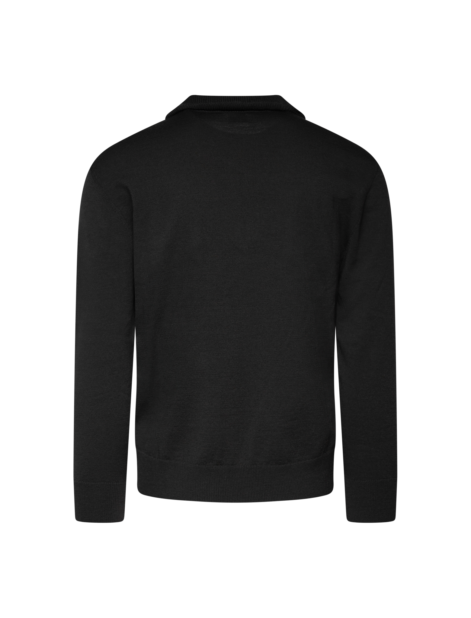Merino wool half zip knitwear