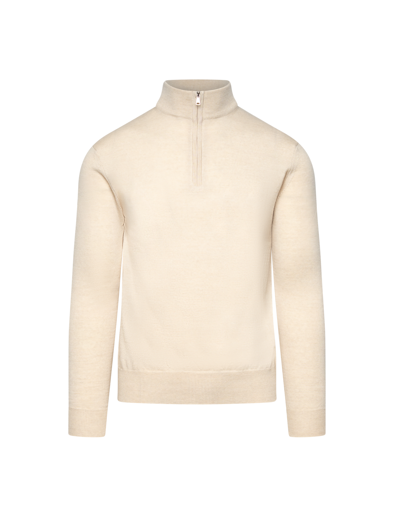 Merino wool half zip sweater