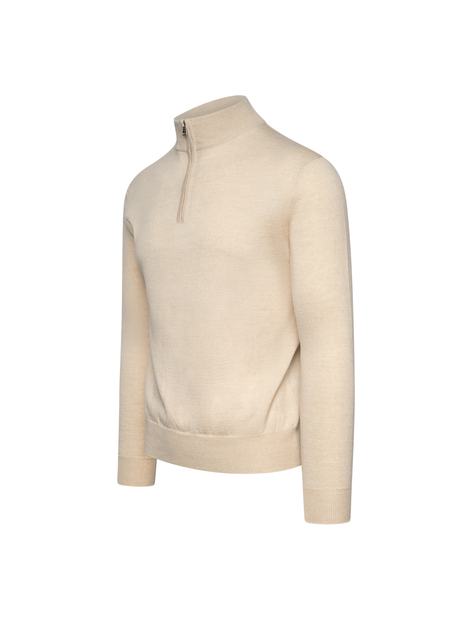 Merino wool half zip sweater