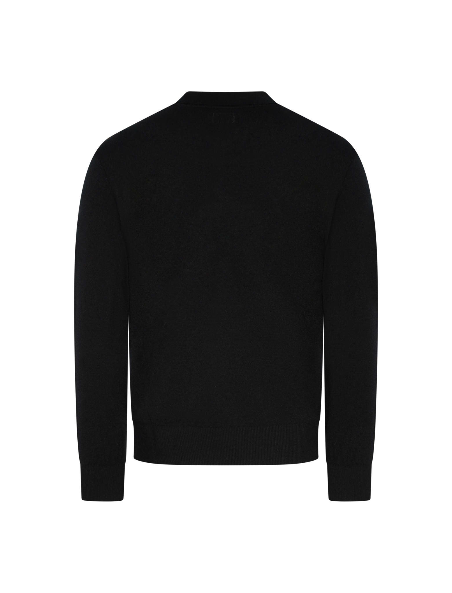 Merino wool knitted polo shirt