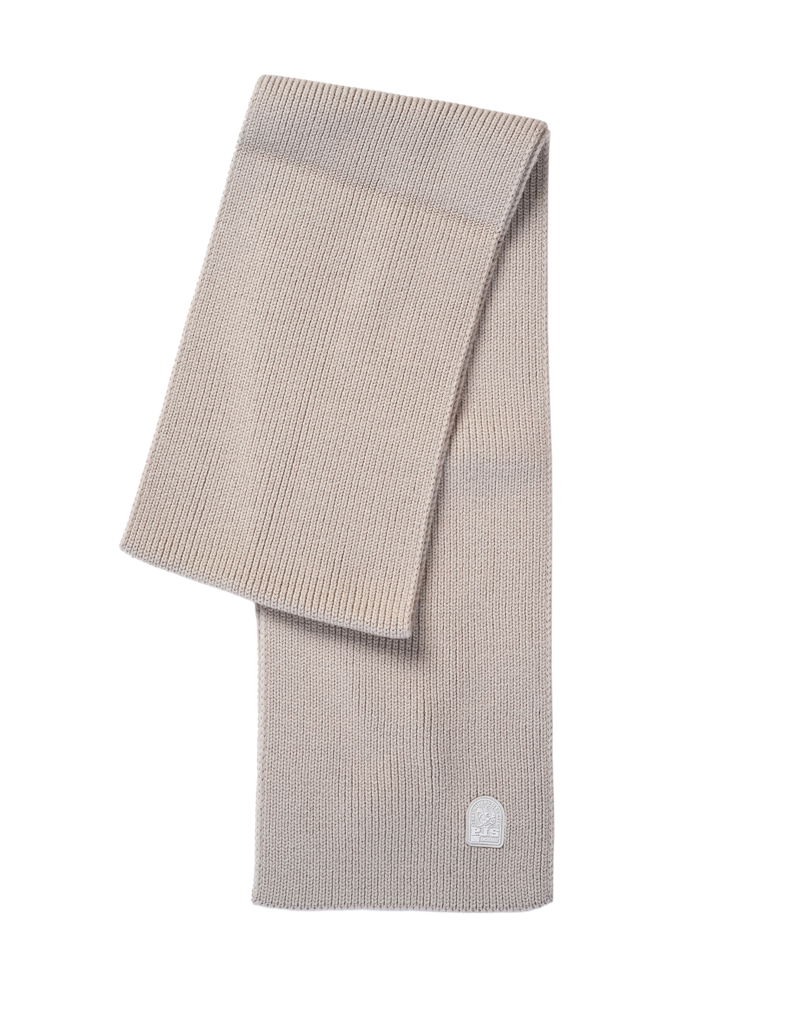 Merino wool rib scarf