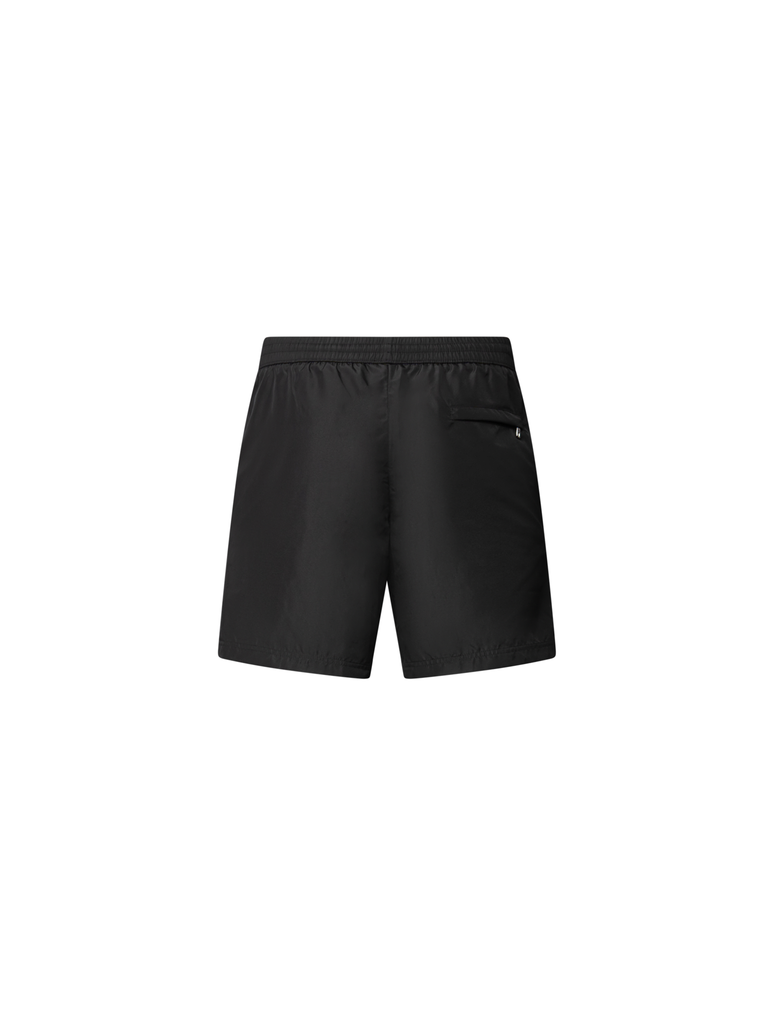 Mid-length plaque swim shorts