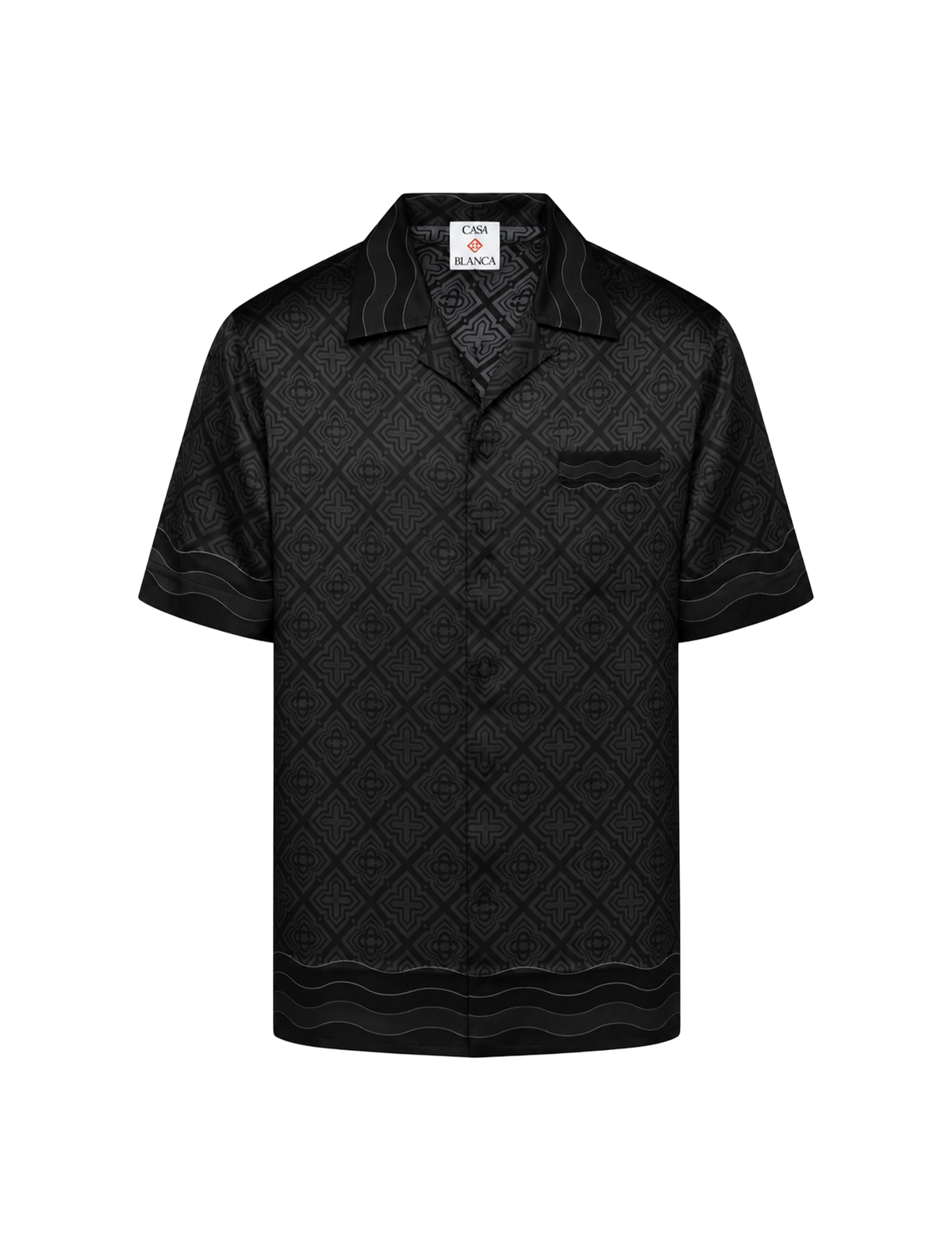 Monogram Silk Satin shirt