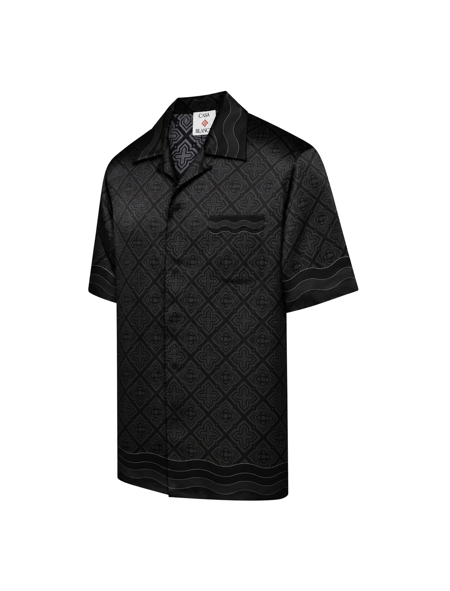 Monogram Silk Satin shirt