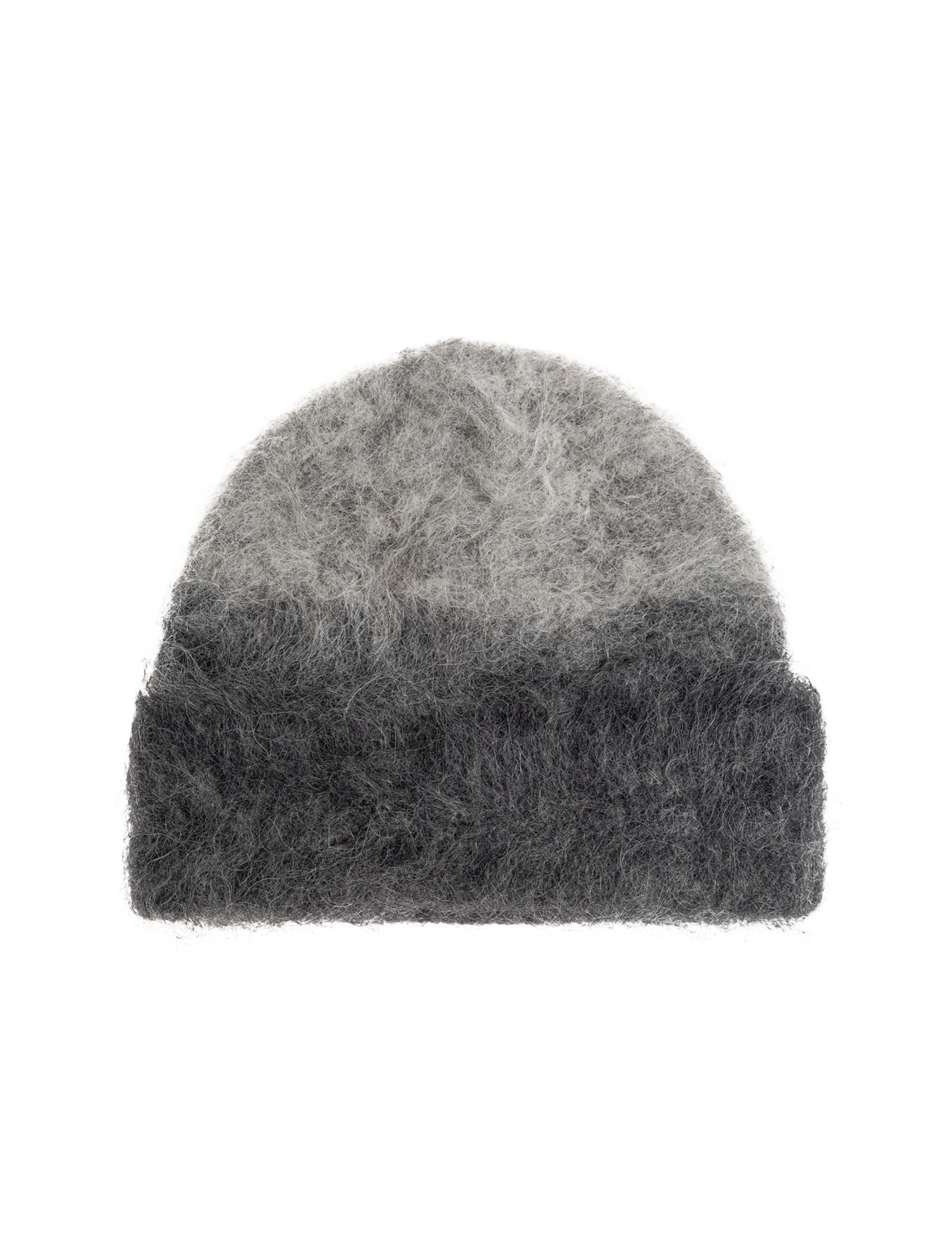 Ombre knitted beanie hat