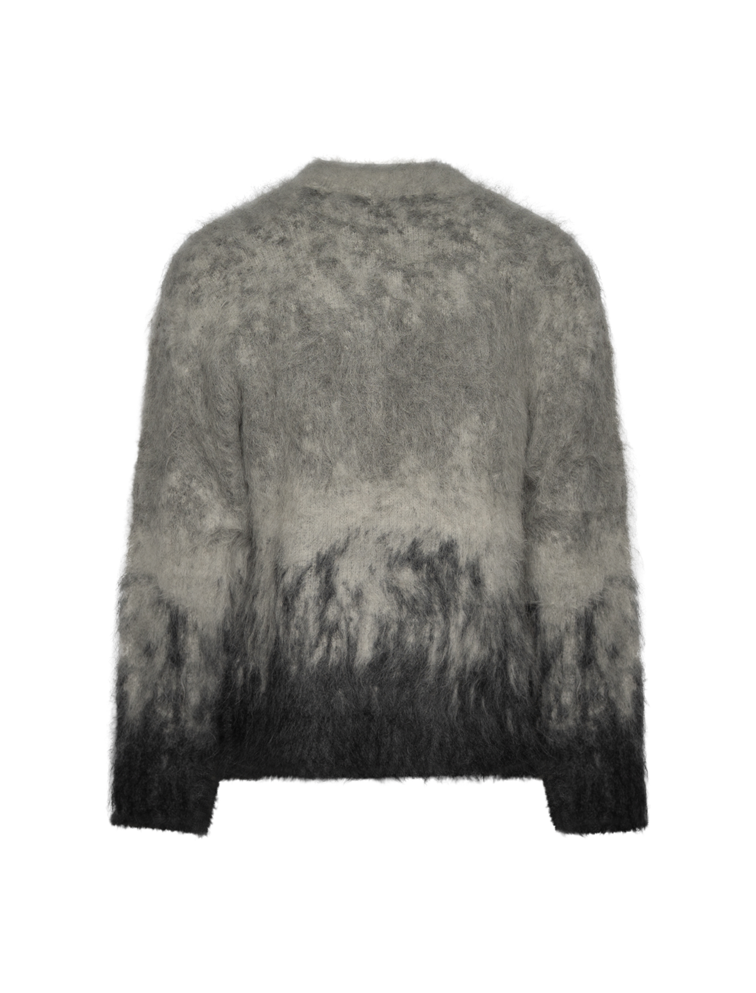 Ombre knitted fluffy jumper