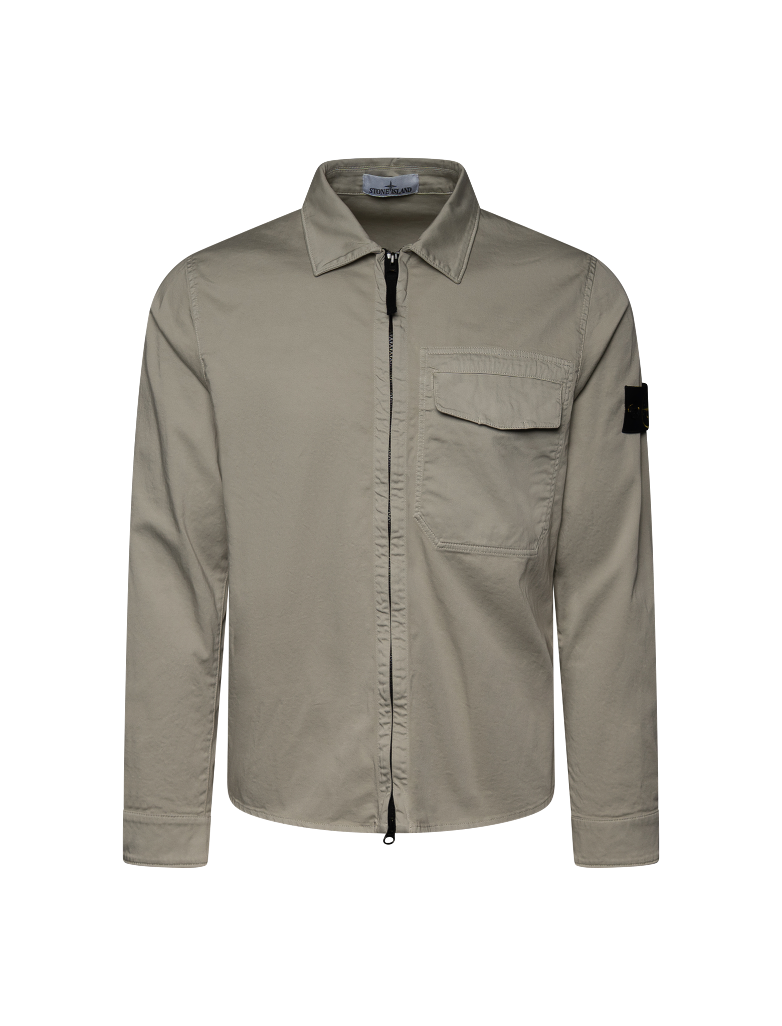 Regular fit badge overshirt