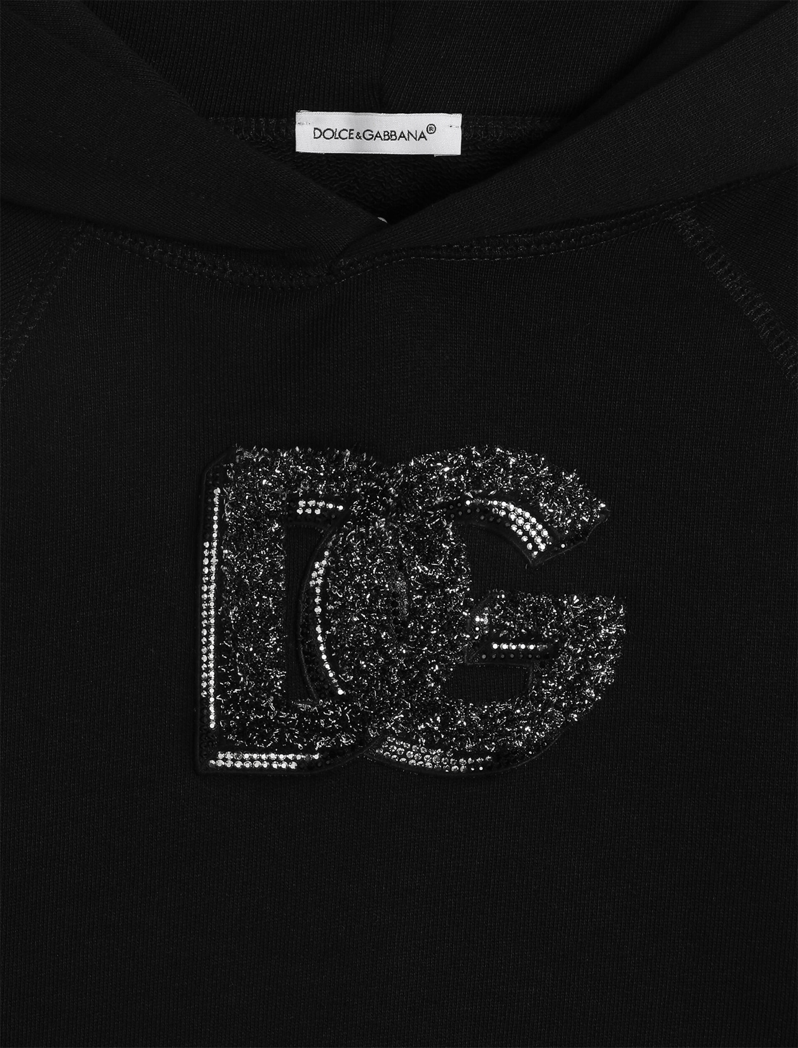 Oversized rhinestones hoodie