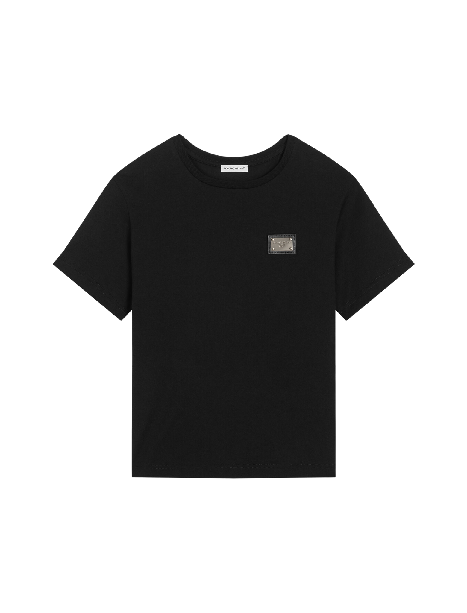 Plaque cotton jersey t-shirt