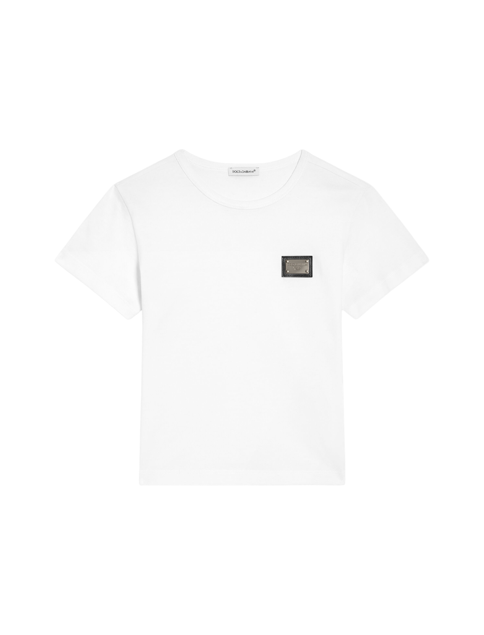 Plaque cotton jersey t-shirt
