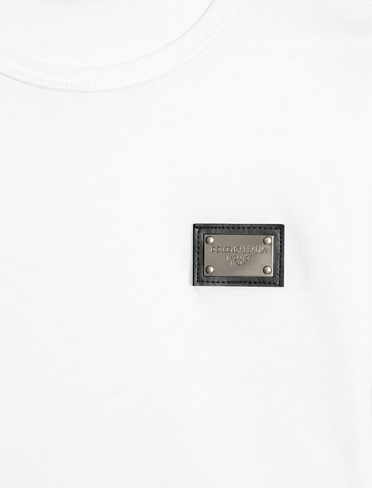Plaque cotton jersey t-shirt