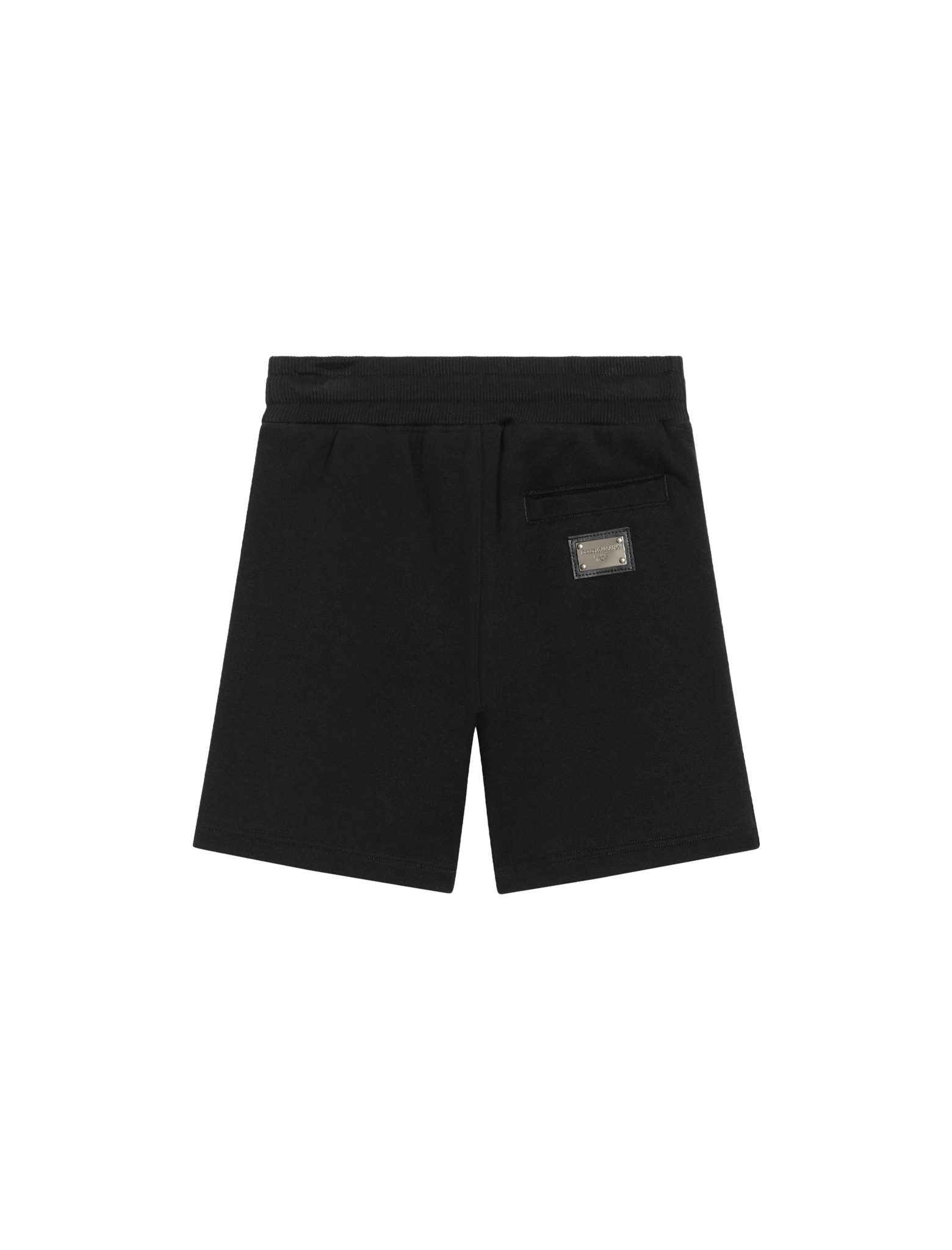 Plaque jersey jogging shorts