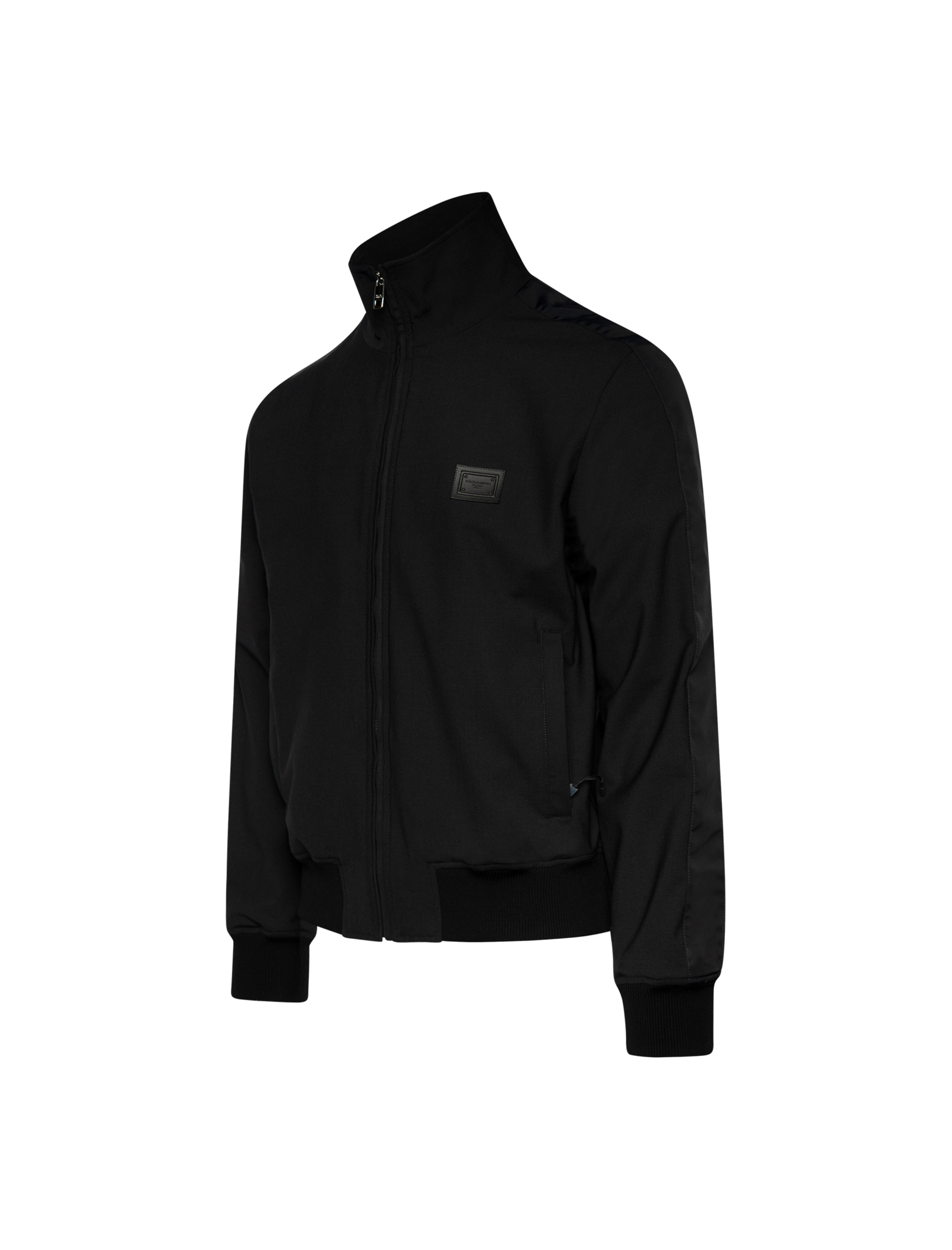 Plaque wool canvas jacket