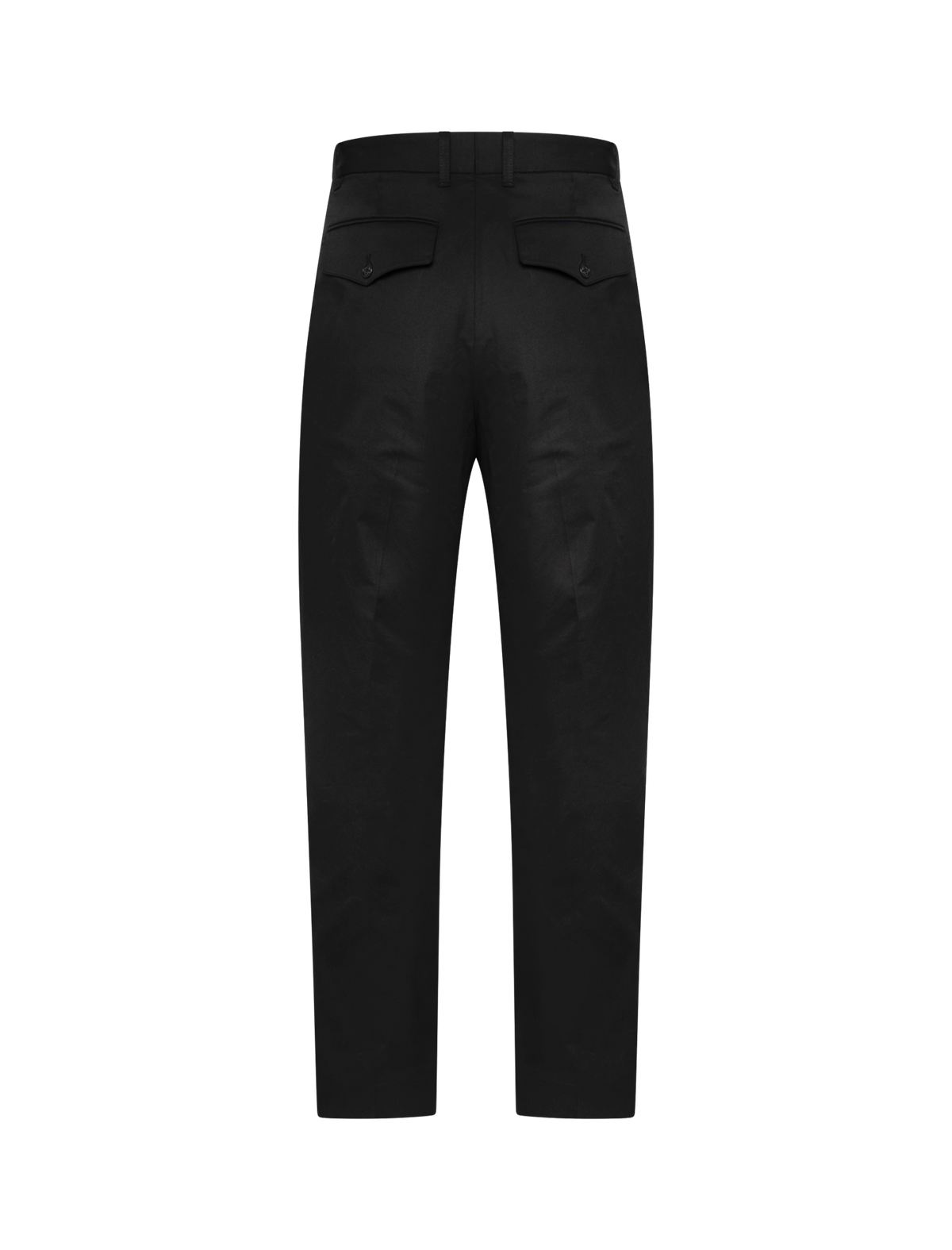 Poplin straight pantalon