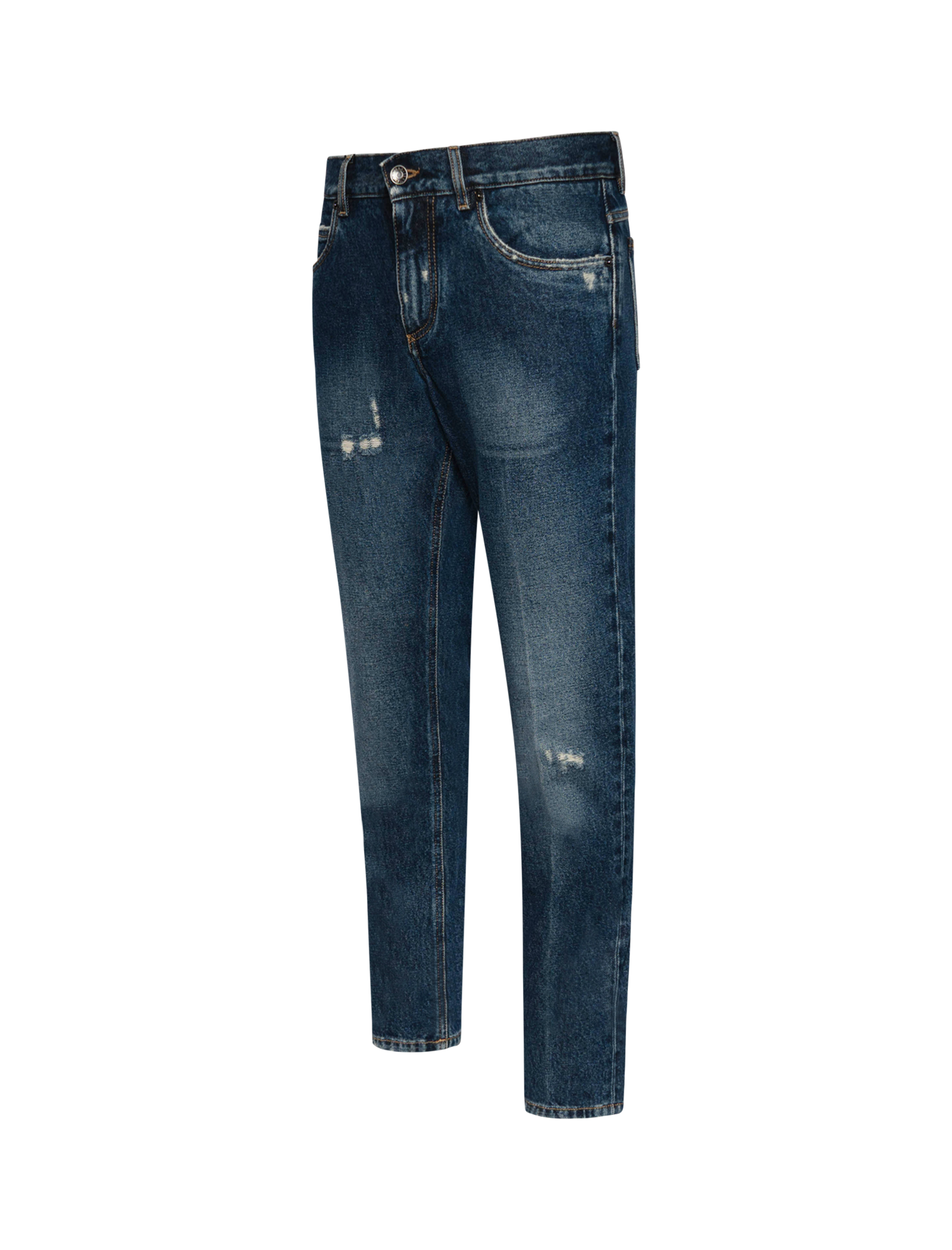 Regular fit cotton jeans