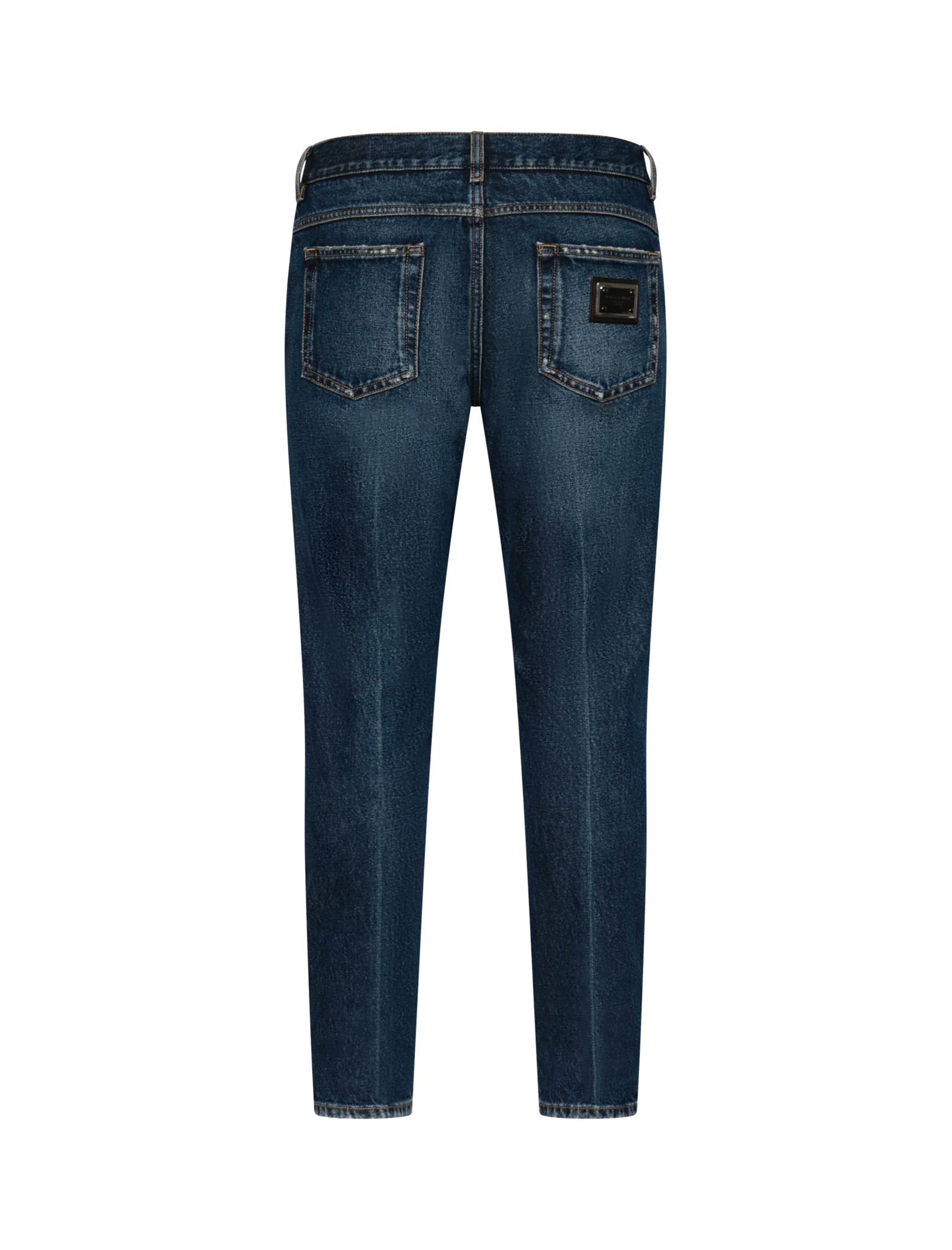 Regular fit cotton jeans