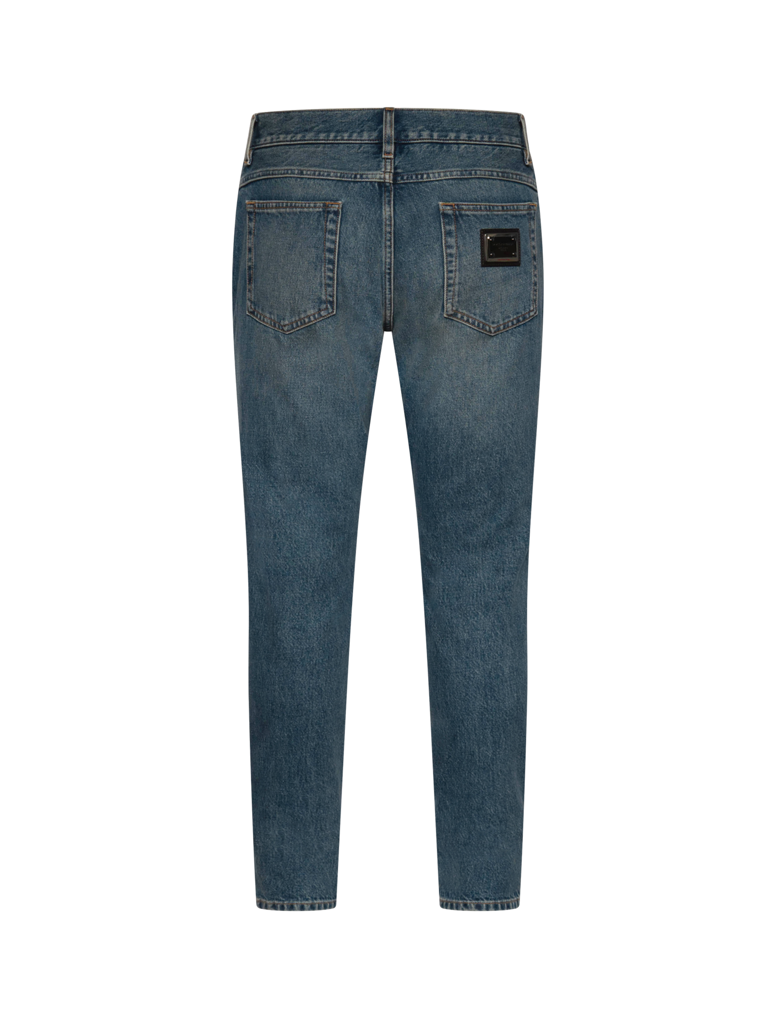 Regular fit cotton jeans