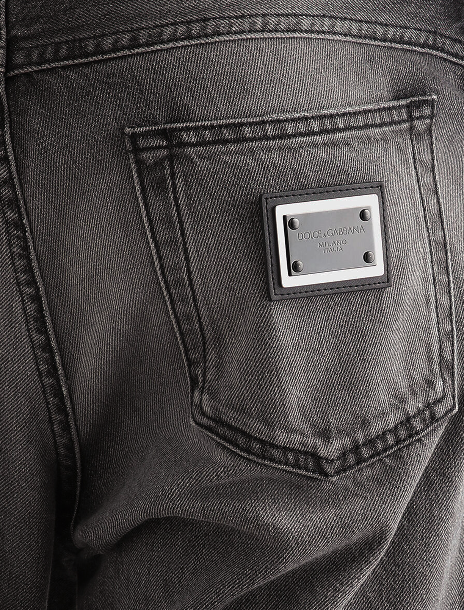 Regular fit plaque jeans
