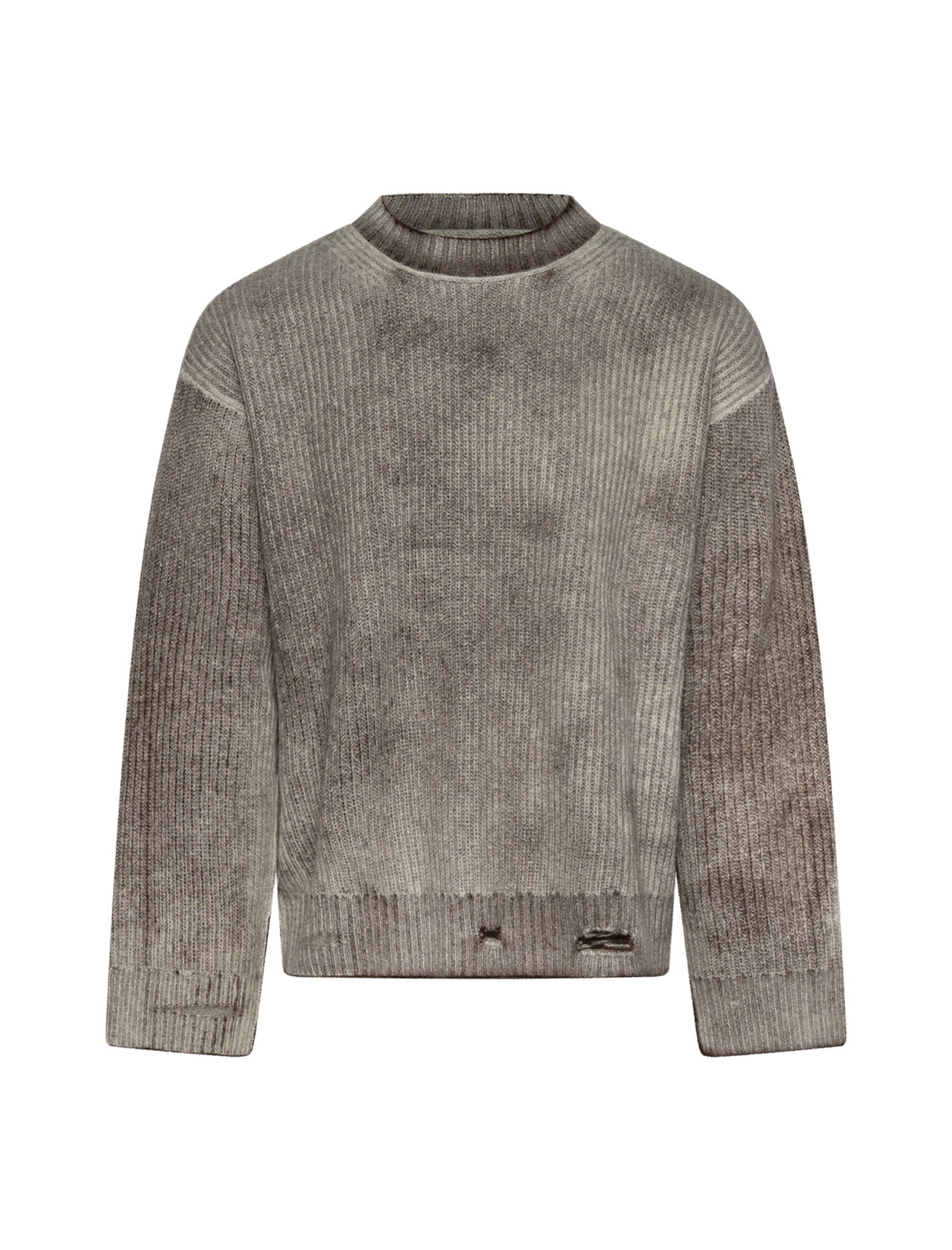 Reversible fade knit sweater